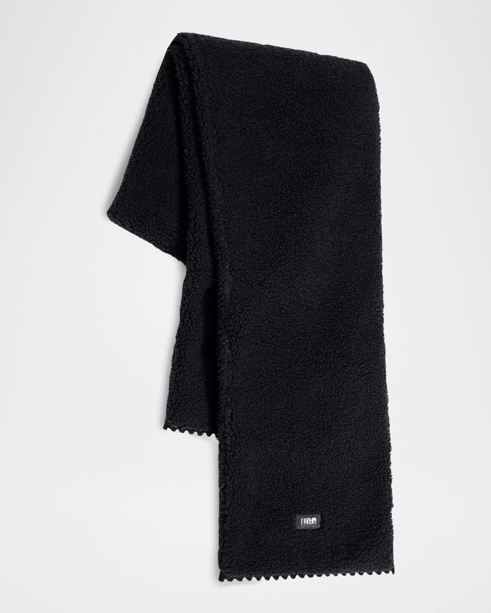 UGG Fluff Faux-Fur Scalloped Scarf | Neiman Marcus