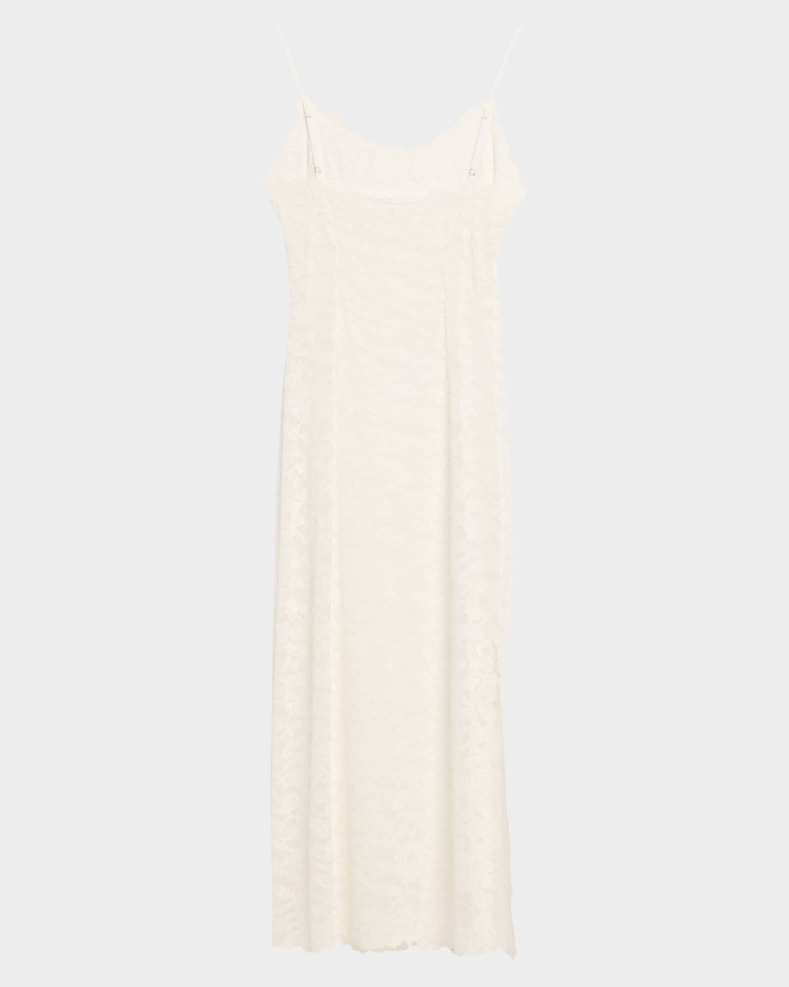 Peony Side-Slit Floral Lace Nightgown 1