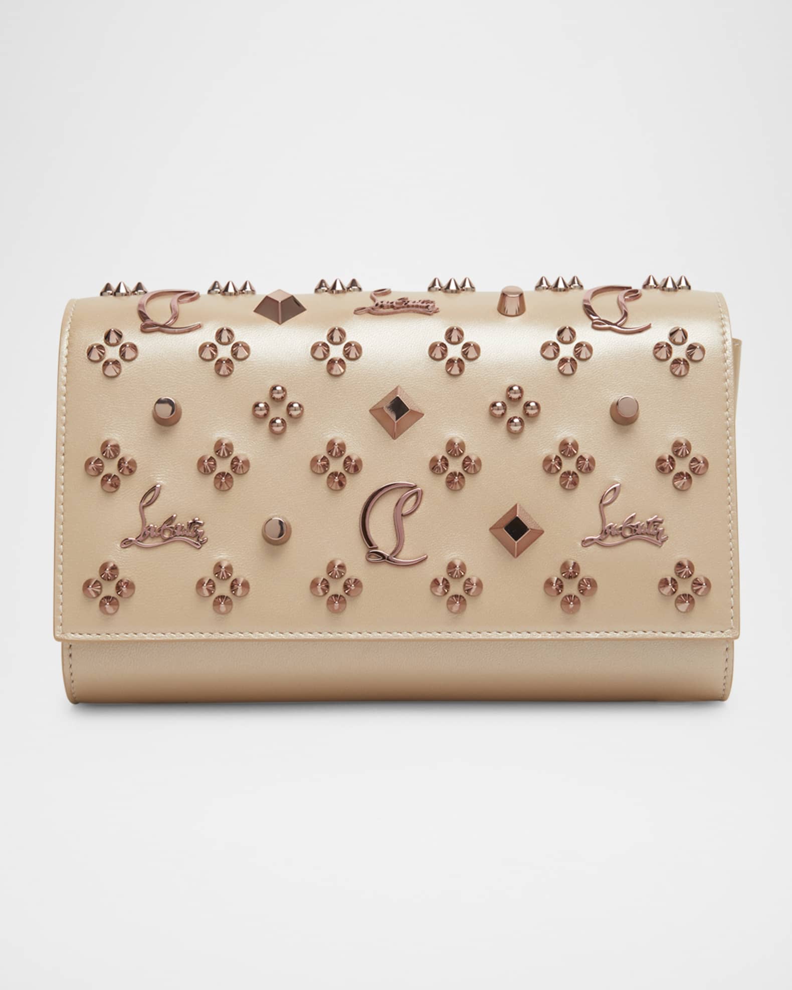 Paloma Loubinthesky Clutch Bag in Nappa Perle Leather 0