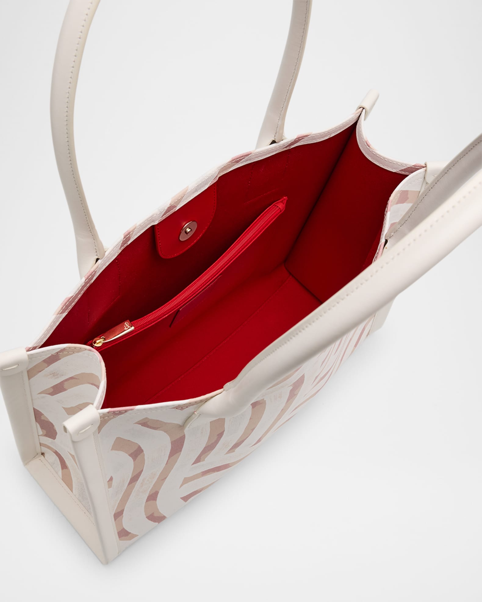 25SS【ルブタン】Nastroloubiトートバッグ Gaagal キャンバス Christian Louboutin Nastroloubi Toile Enduit Gaagal Small