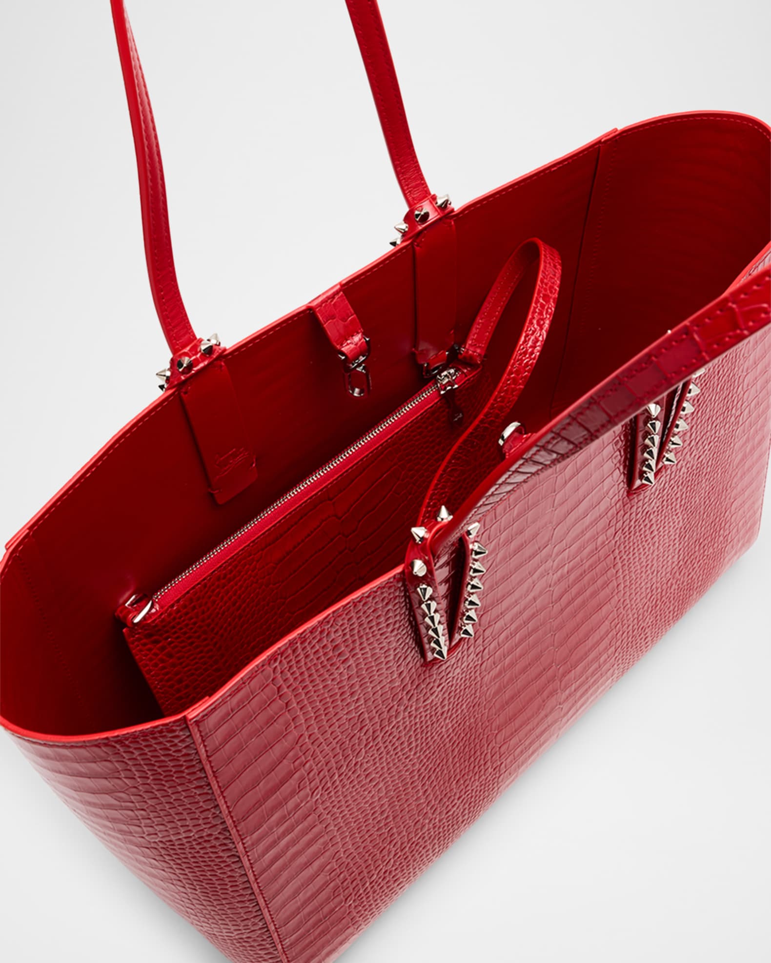 Christian Louboutin Cabata Mini Tote Bag in Leather with