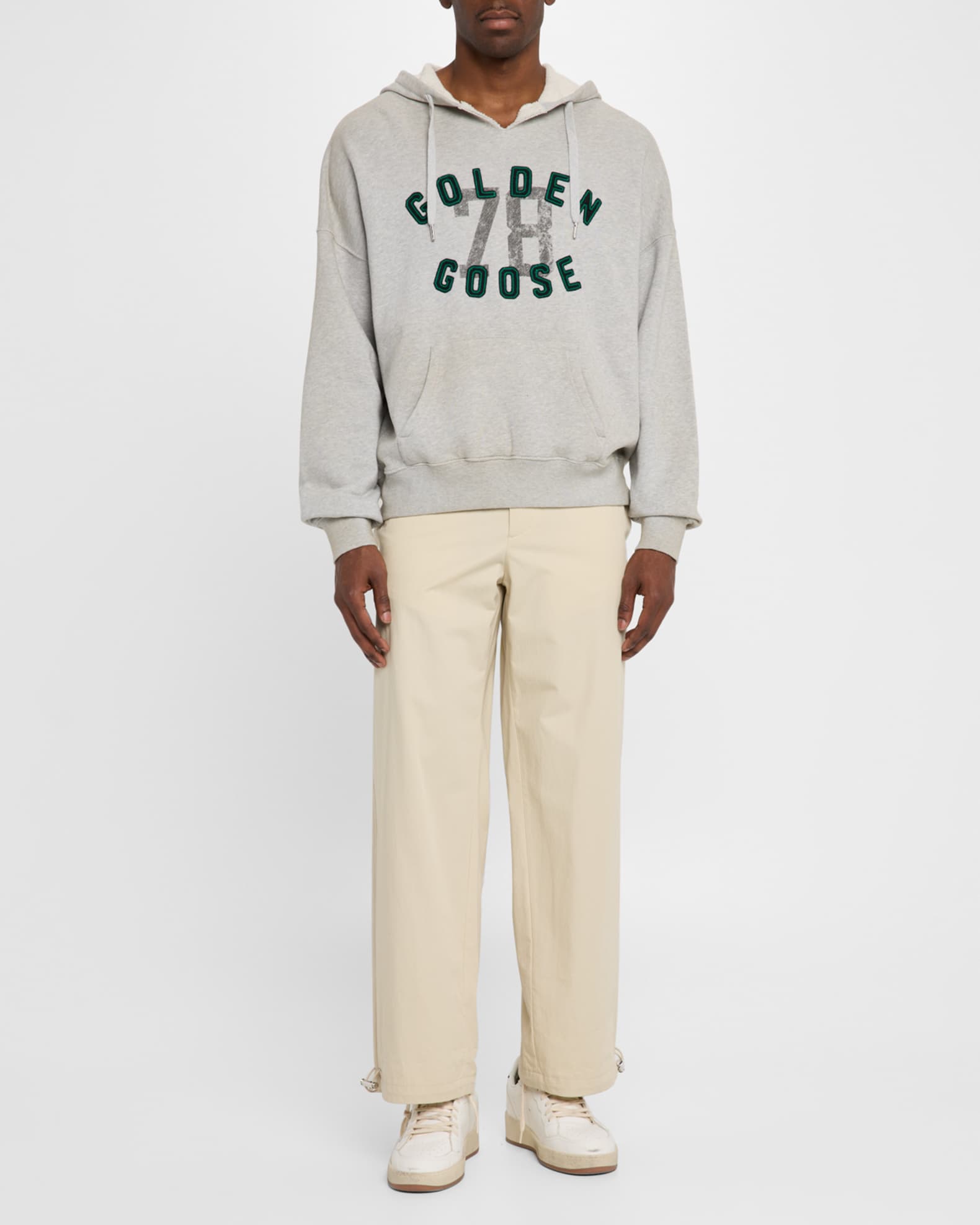 パーカー・フーディ Golden Goose JOURNEY LOGO HOODIE Golden Goose Men's Journey Vintage Logo Hoodie | Neiman Marcus