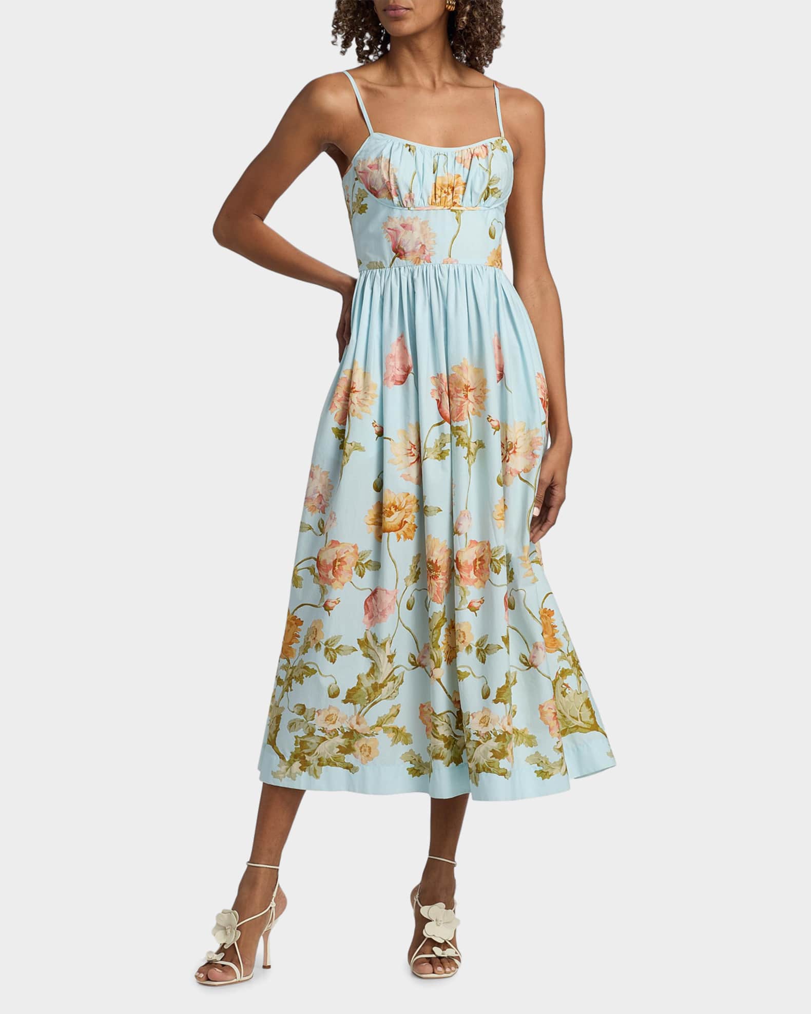 off-white sicily organic cotton midi dress Make It Your Own Off White Floral Midi Dress – Shop the Mint