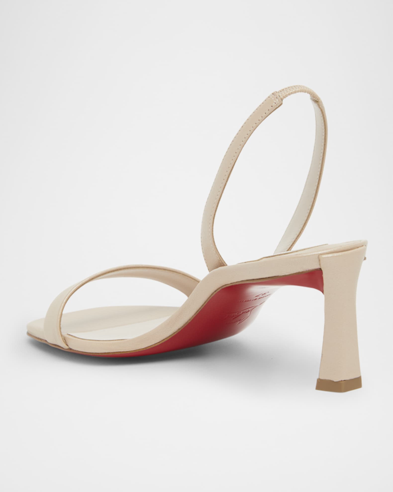 Condora Leather Red Sole Slingback Sandals 1