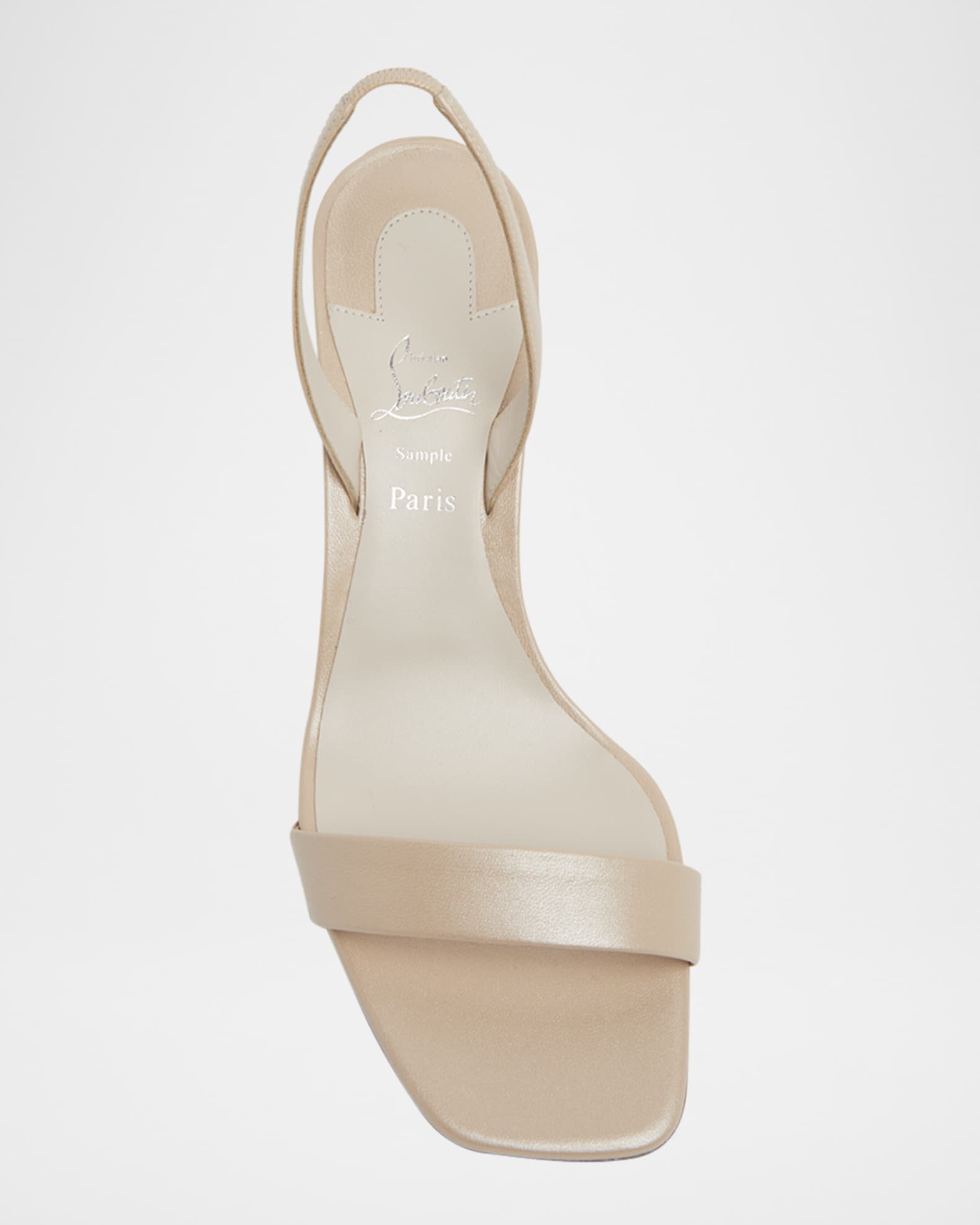 Condora Leather Red Sole Slingback Sandals