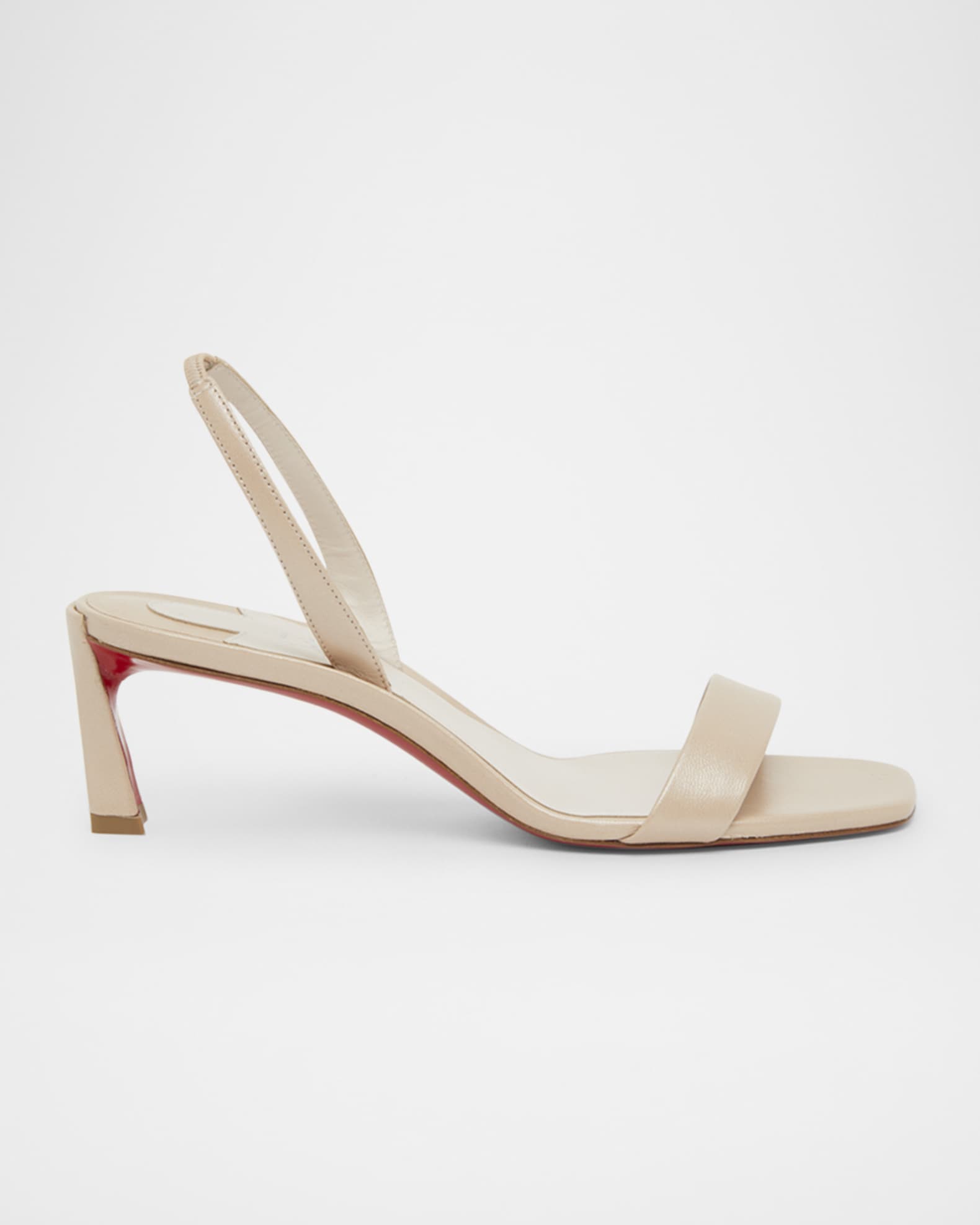 Condora Leather Red Sole Slingback Sandals 0
