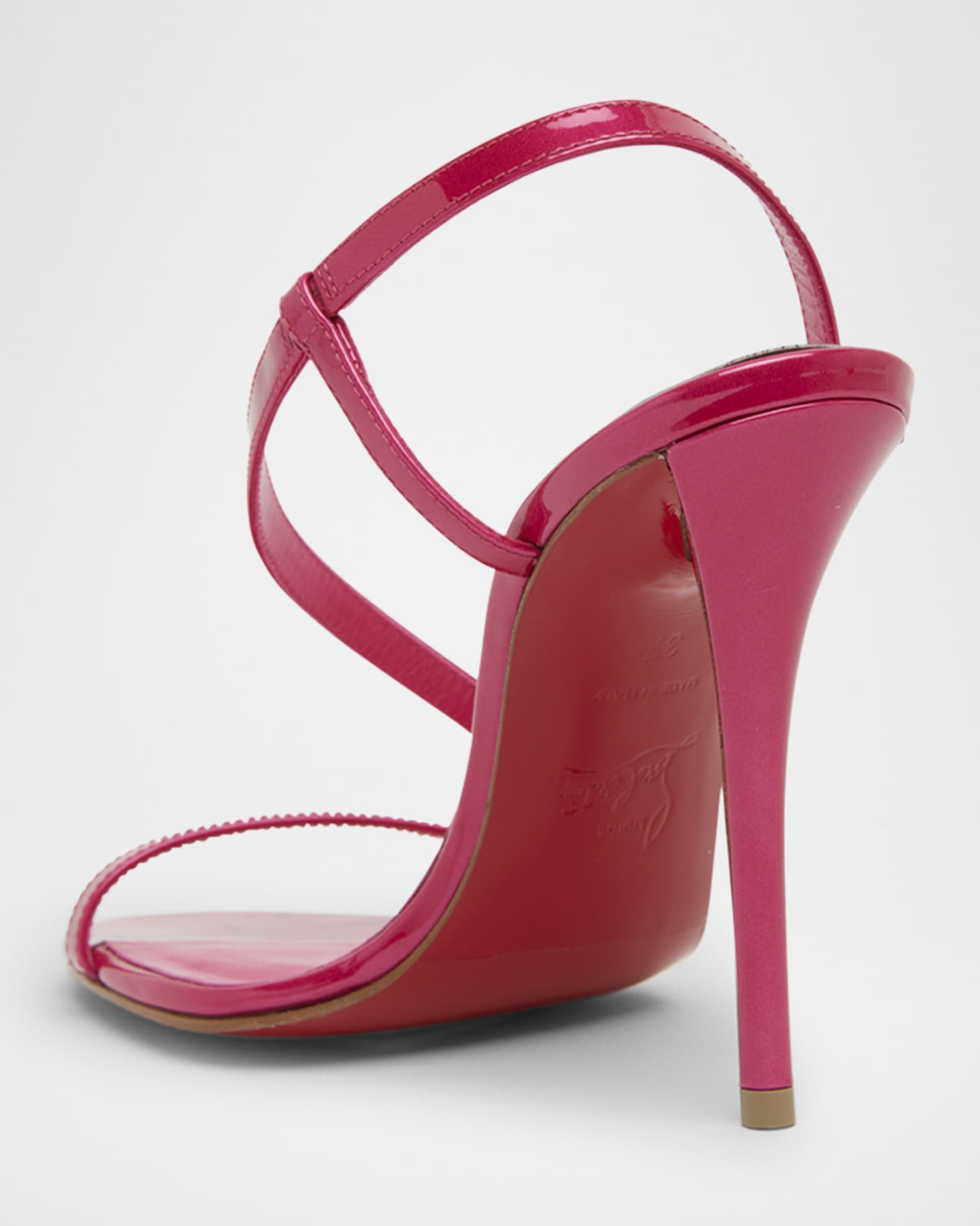 Rosa Z Patent Red Sole Sandals 1