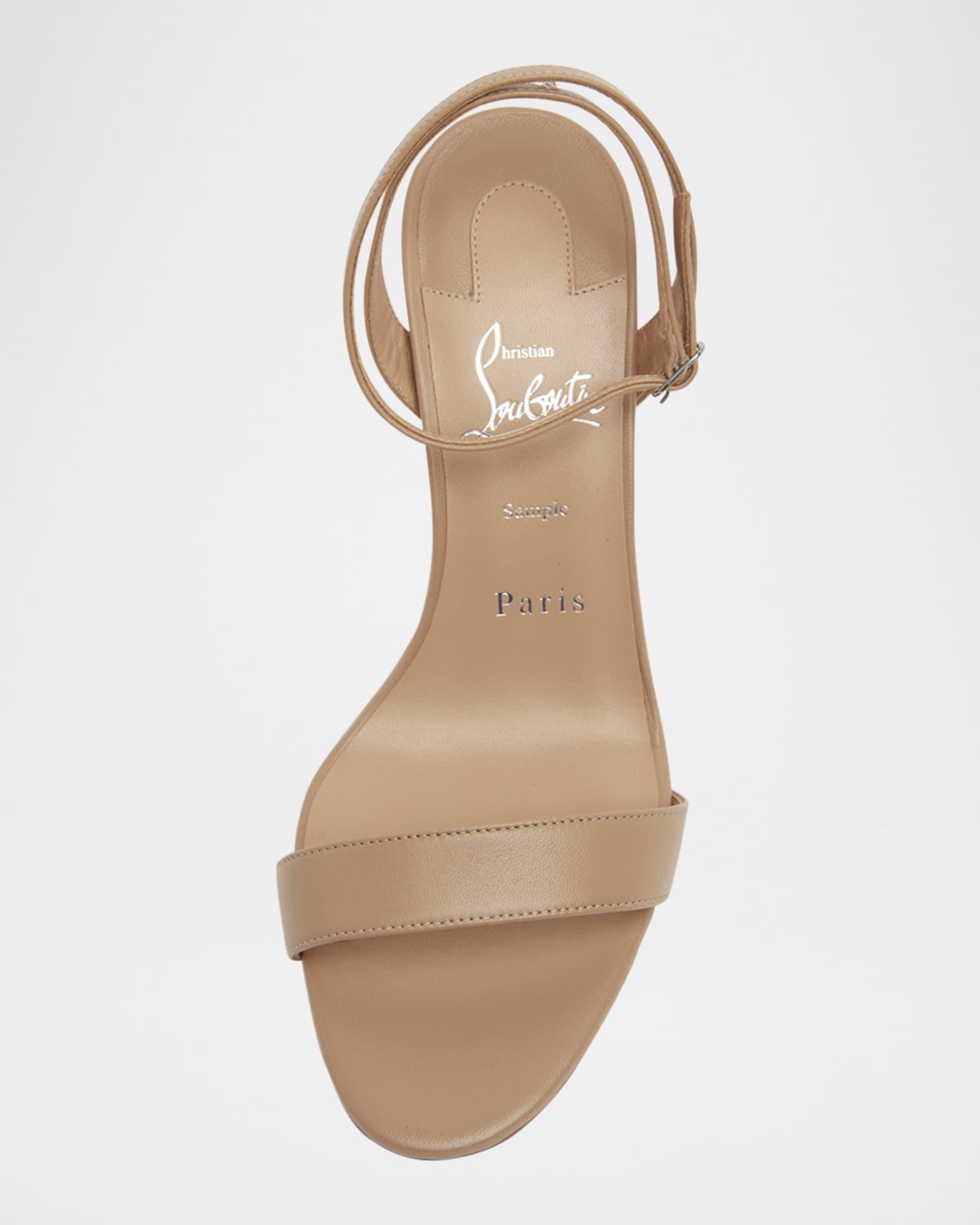 Christian Louboutin◆CL ラウル レザーサンダル レッドソール Christian Louboutin Miss Z Leather Red Sole Sandals | Neiman