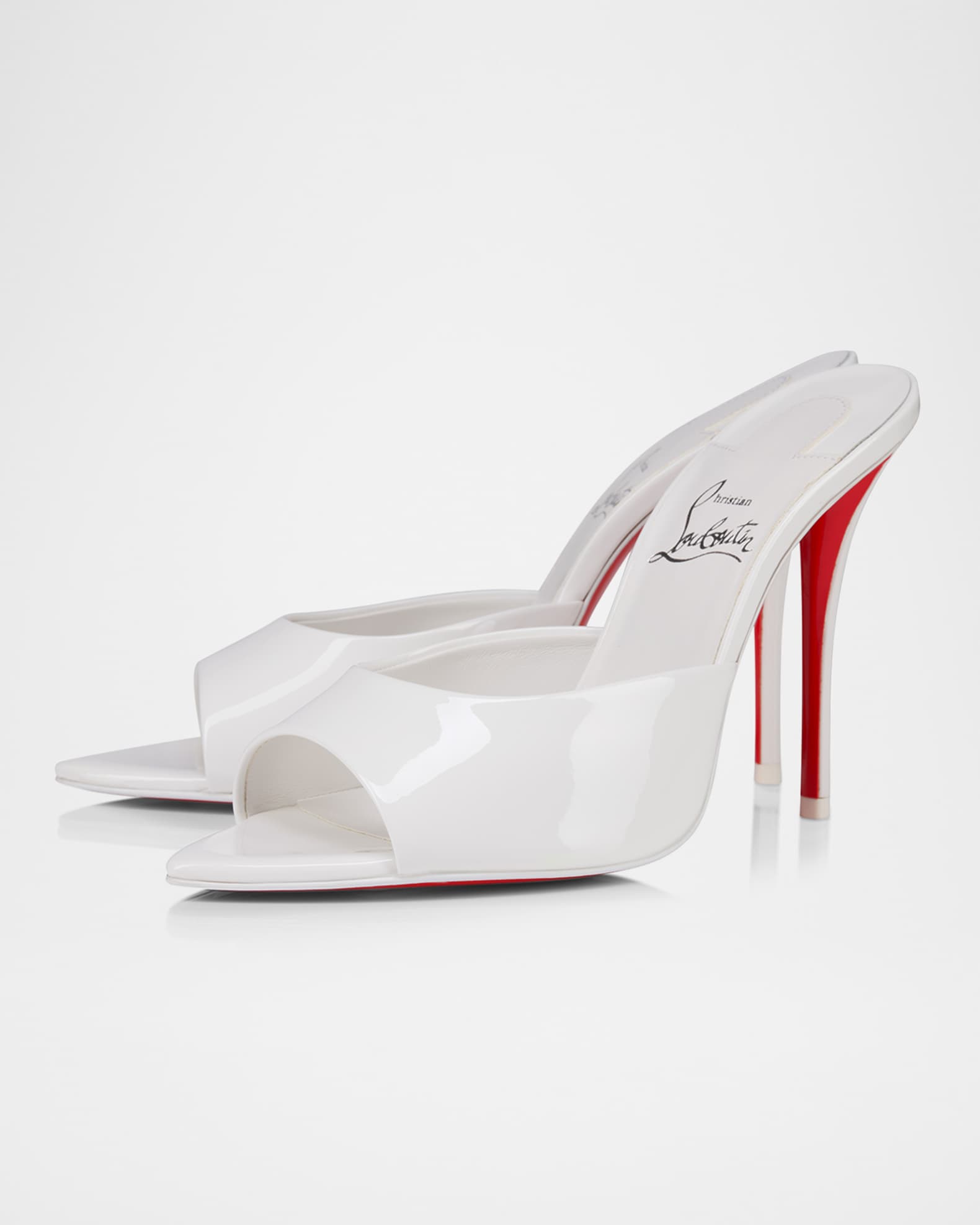 Miss Z Leather Red Sole Mule Sandals 1