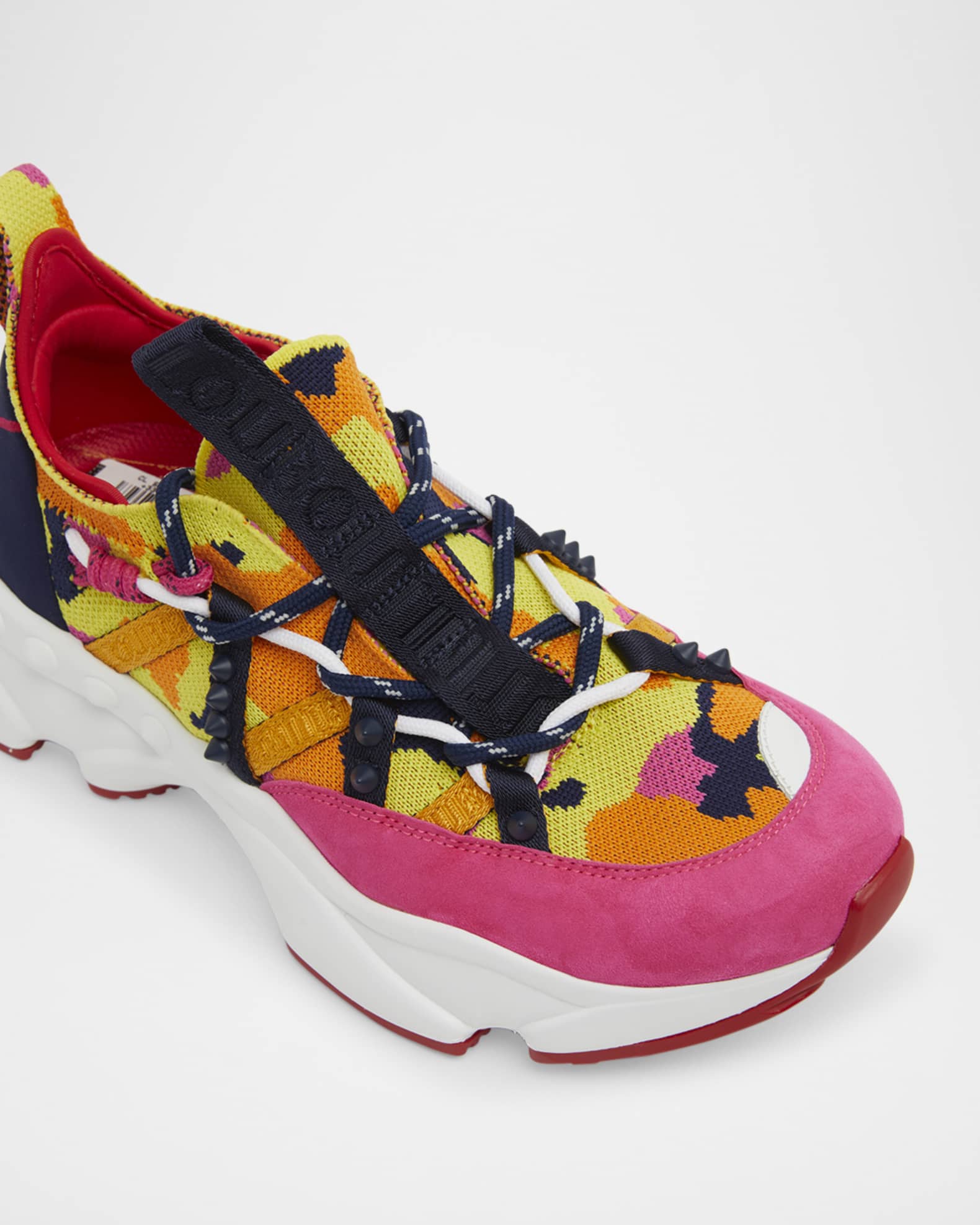 Christian Louboutin Trailrun Donna Multi Red Sole Sneakers