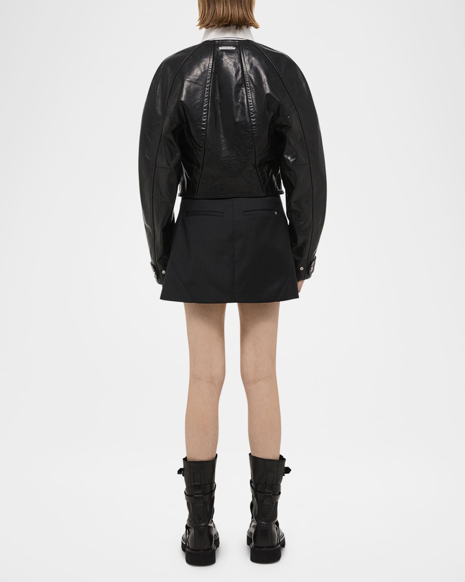 Helmut Lang Articulated Leather Jacket | Neiman Marcus