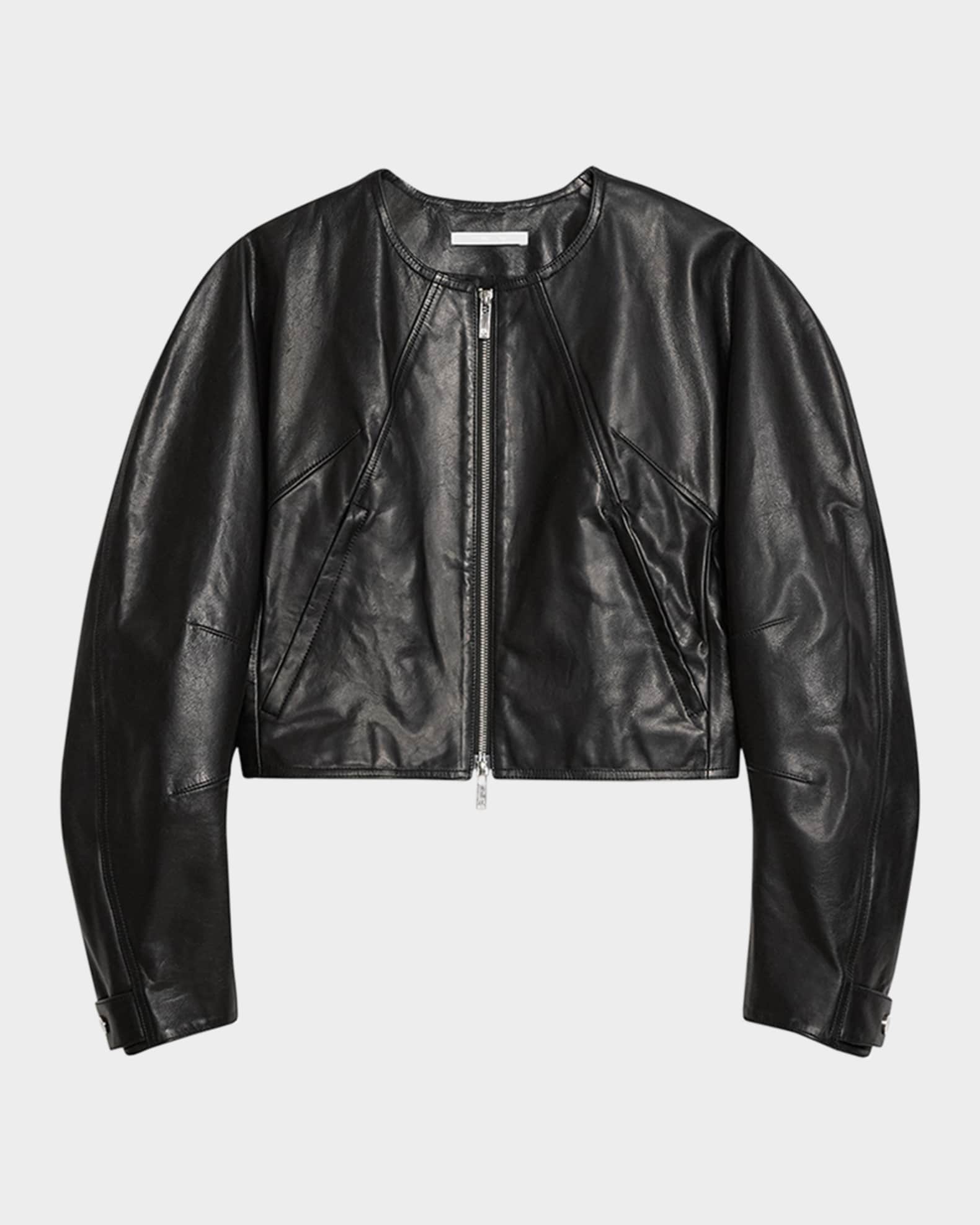 Articulated Leather Jacket  0