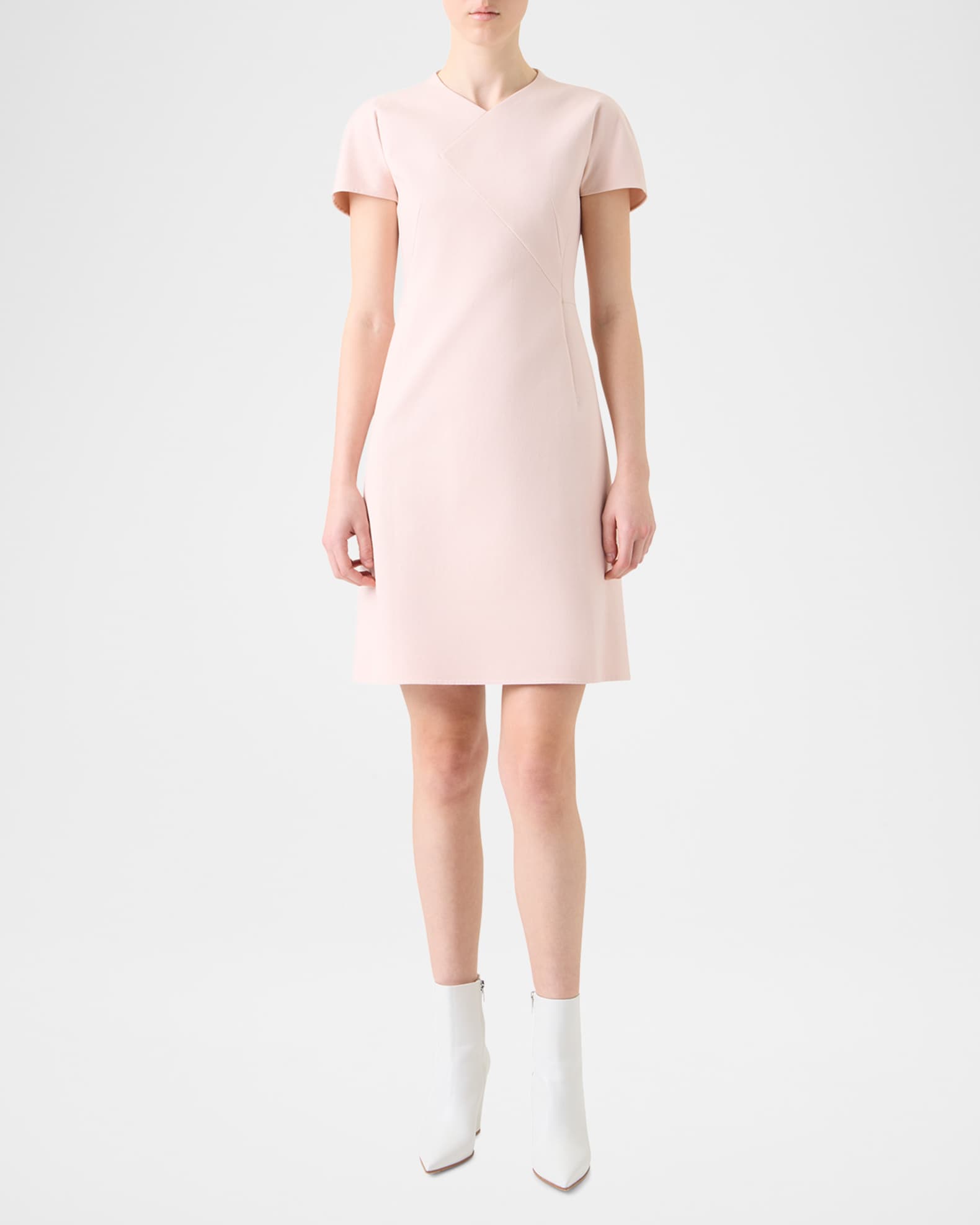 Double-Face Cotton-Silk A-Line Dress 1