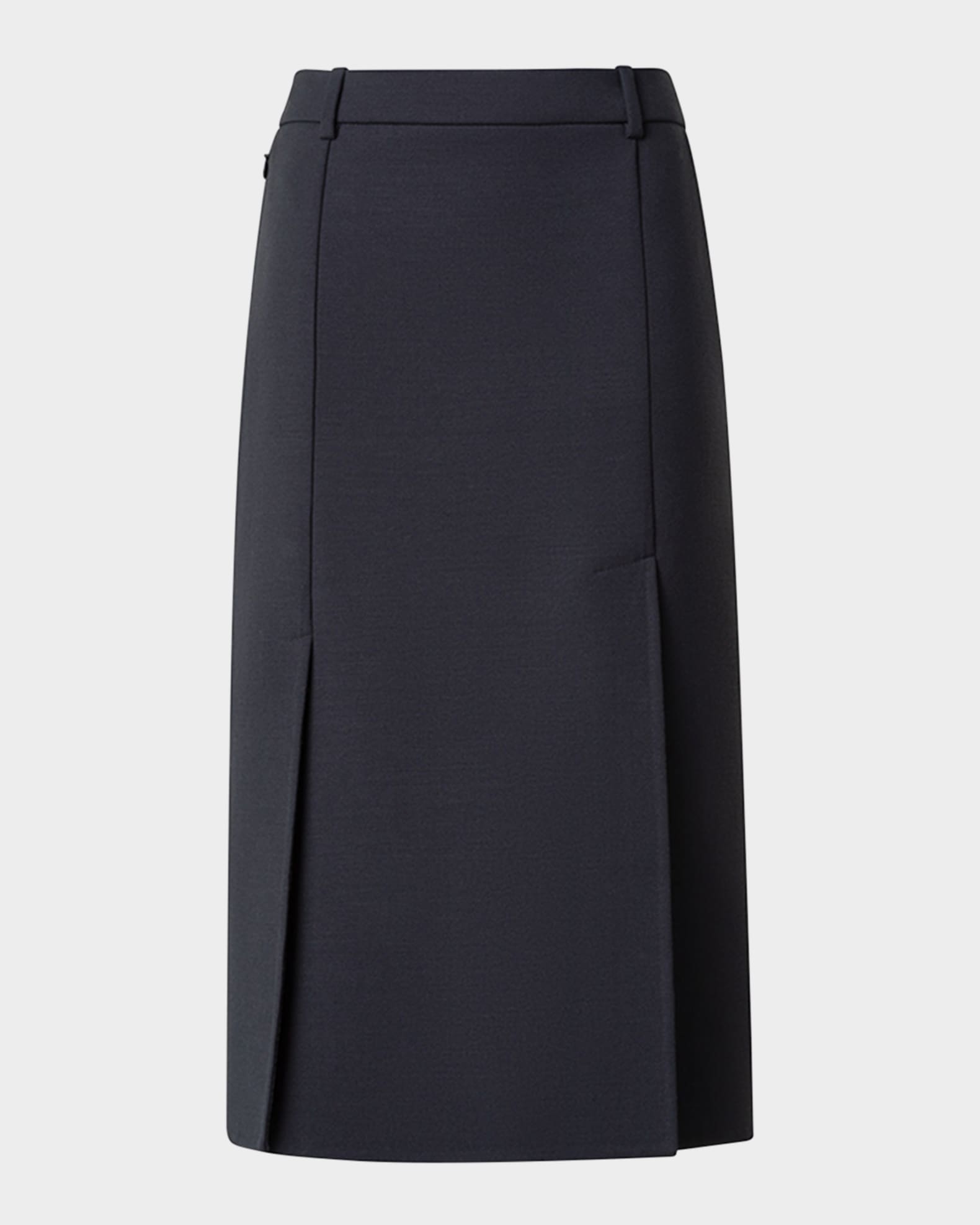 Double-Face Wool Pencil Skirt 0