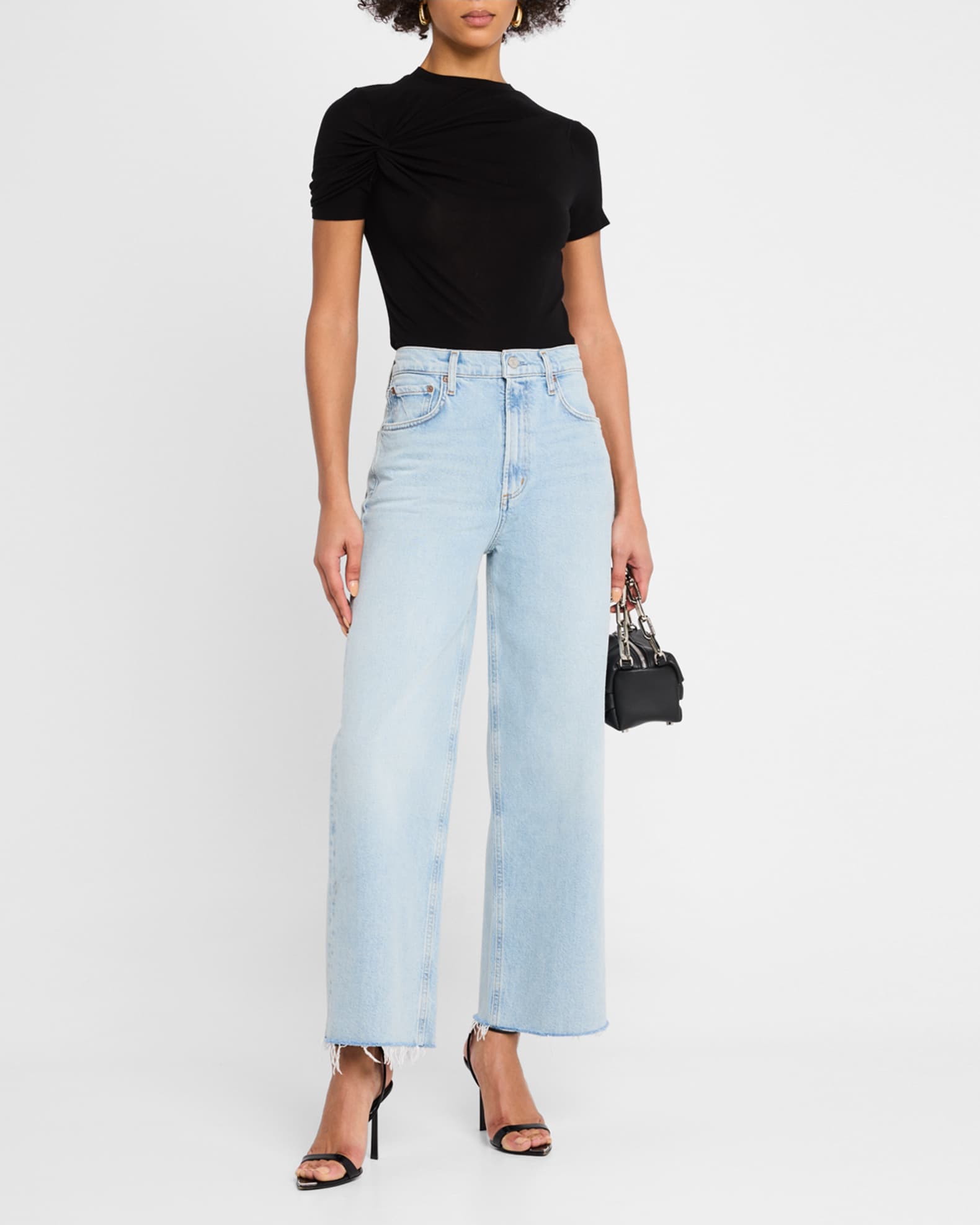 Lissa Gathered Short-Sleeve Tee 1