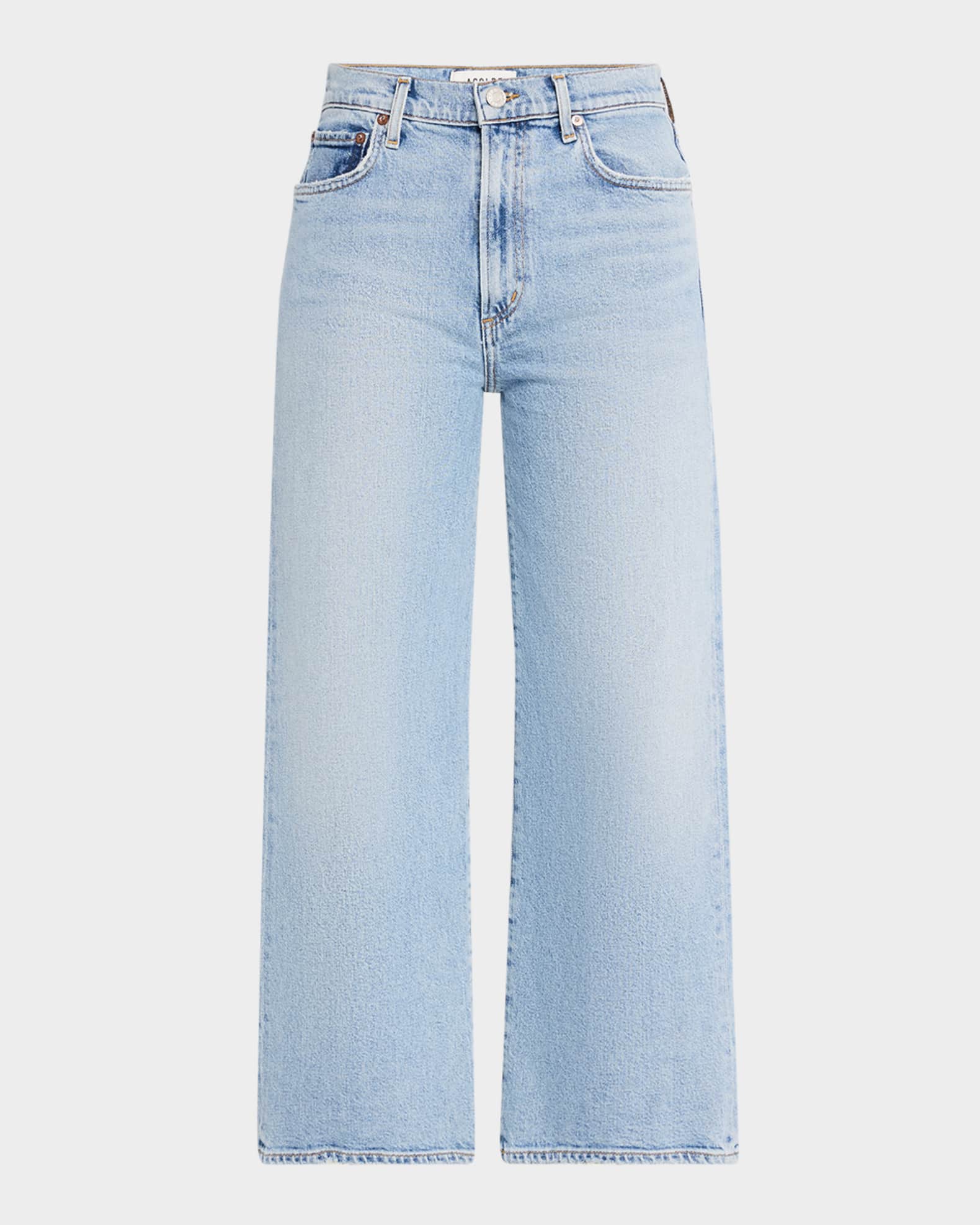 Harper Wide-Leg Crop Jeans 0