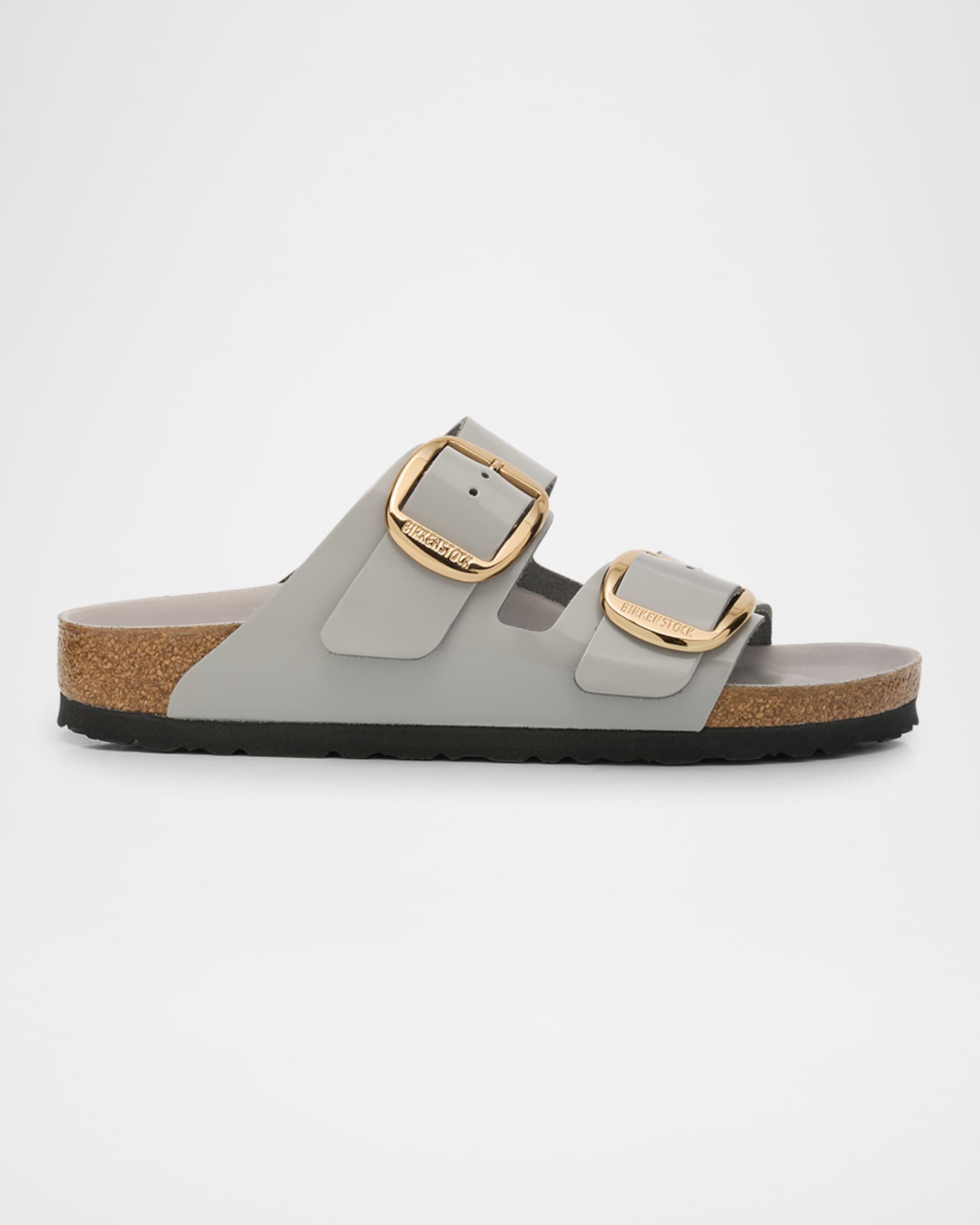BIRKENSTOCK Arizona Leather Dual Buckle Slide Sandals Neiman Marcus
