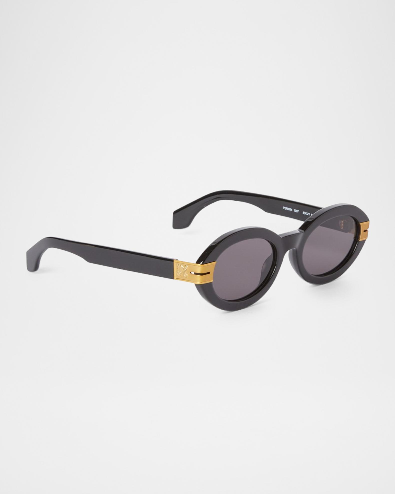 Palm Angels HARMONY Sunglasses 1007 Black acetate Oval Palm Angels Unisex Sunglasses - Black Acetate Oval Shape  main image 4