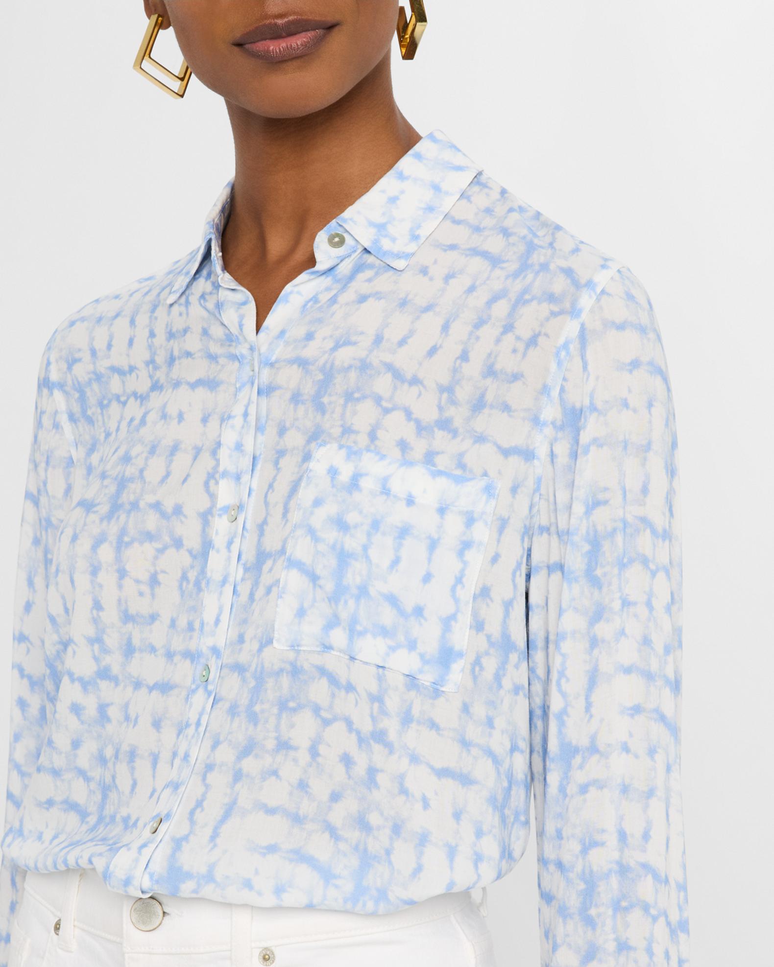 Rails Diffused Plaid Josephine Button-Front Blouse | Neiman Marcus