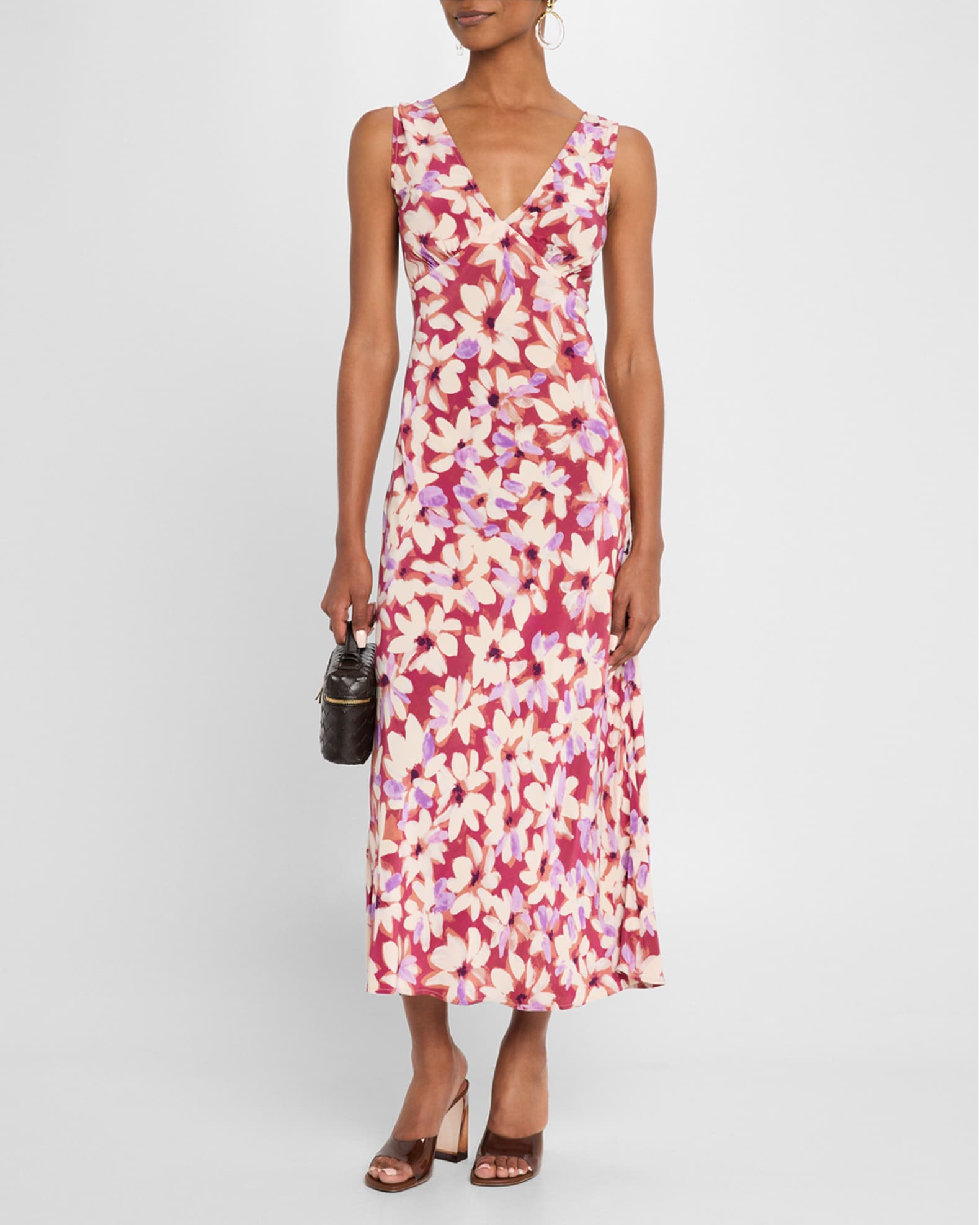 Audrina Crepe Midi Dress 1
