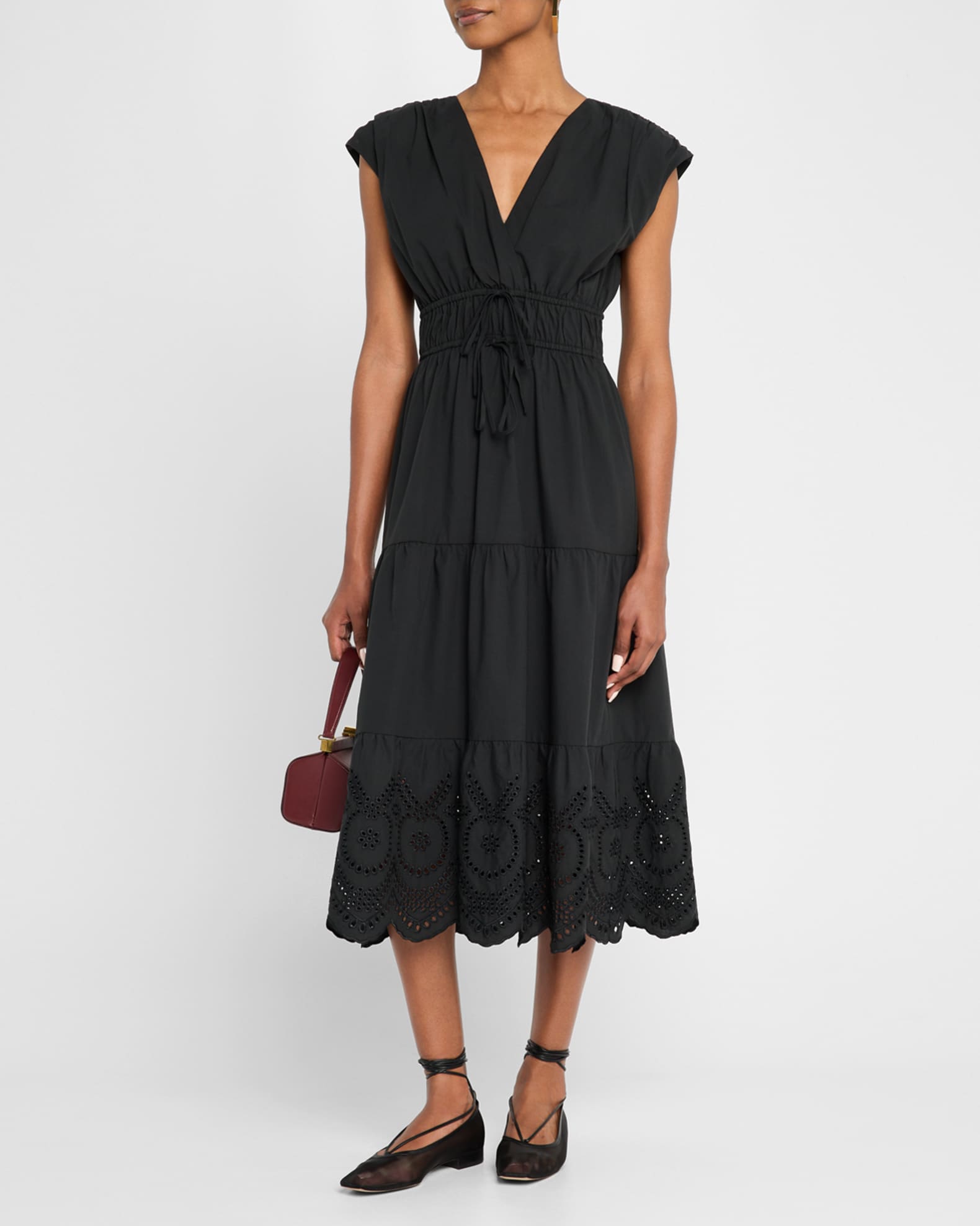 Lucia Eyelet Midi Dress 1