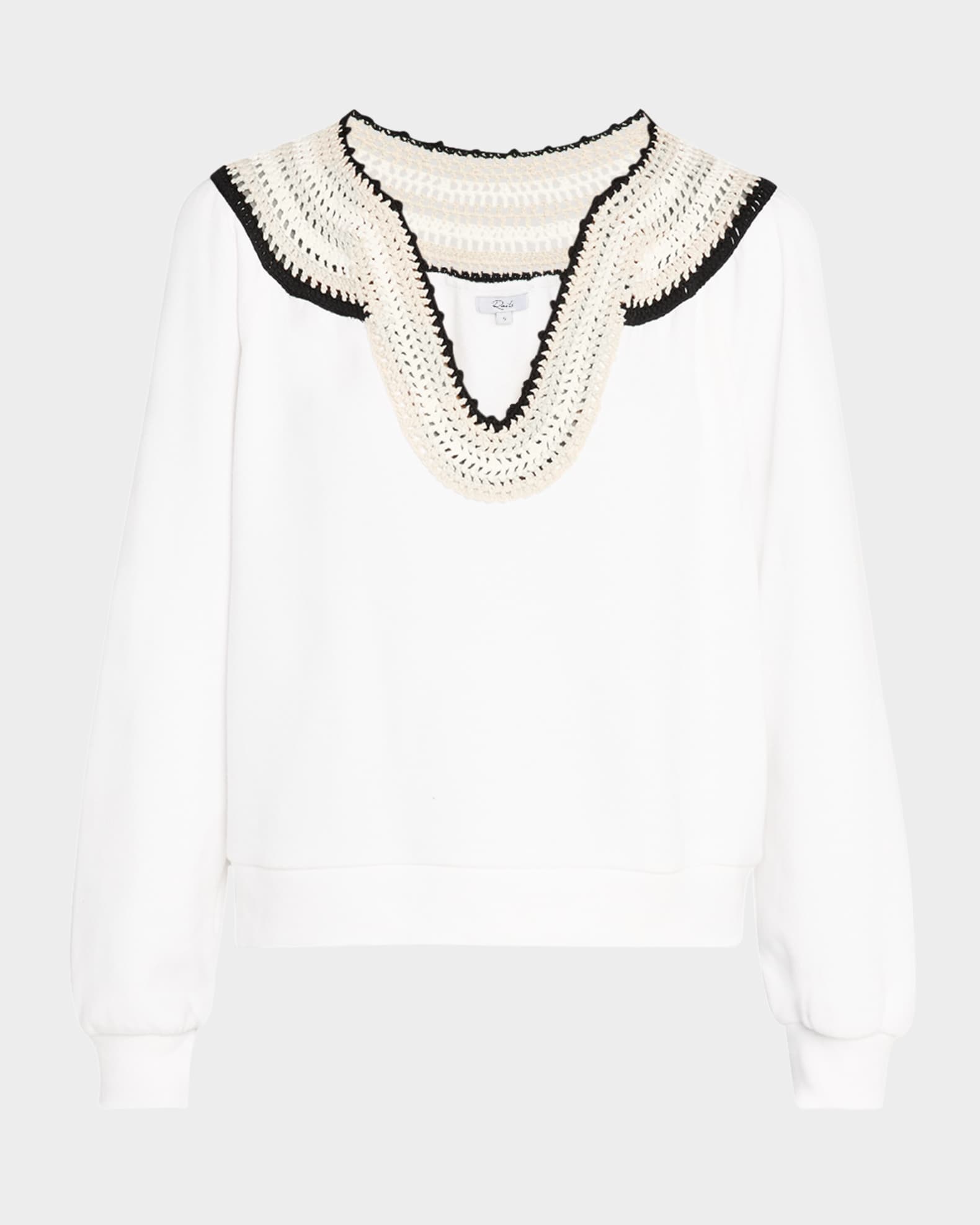 Sava Crochet-Trim Sweatshirt 0