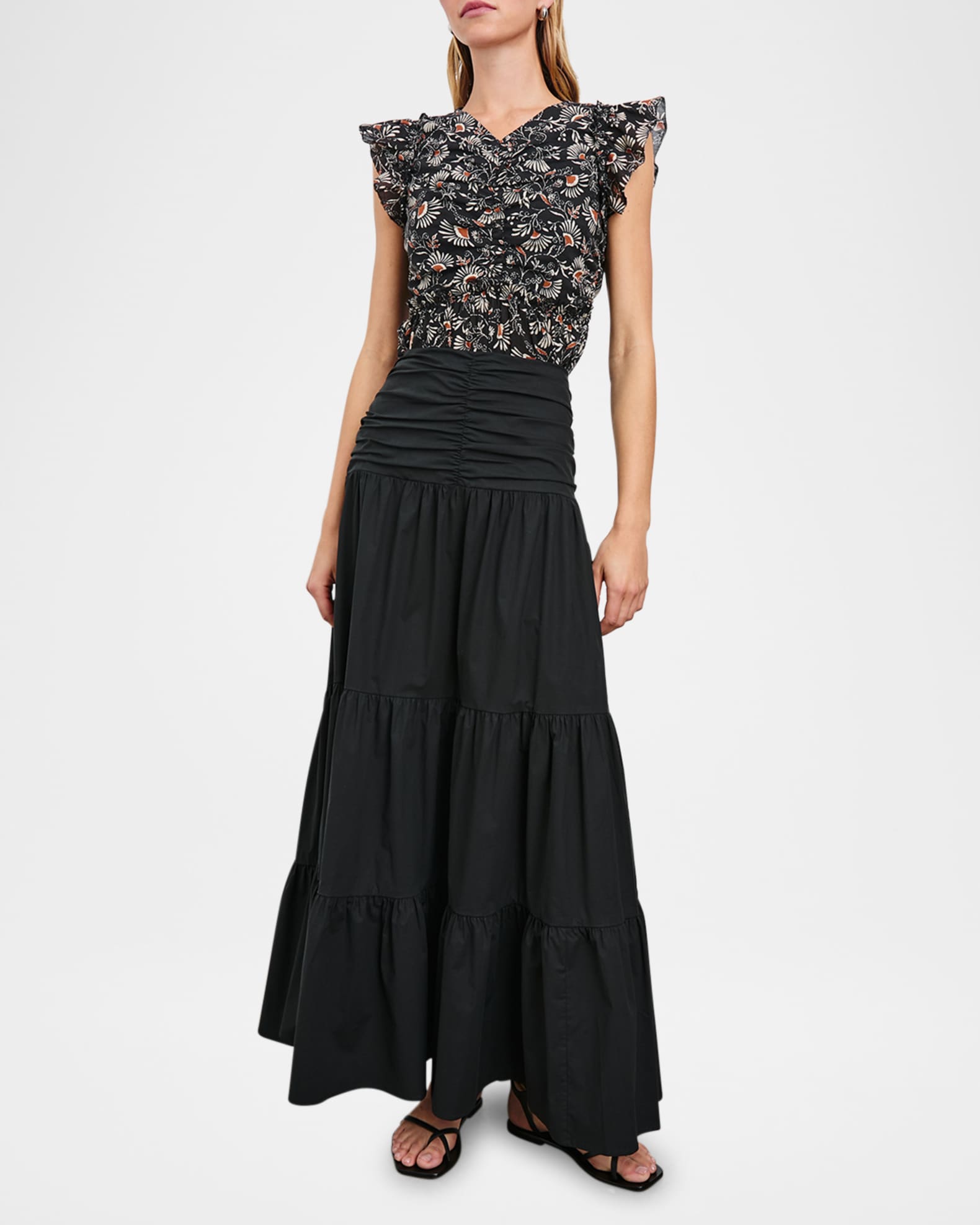 Agatha Tiered Maxi Skirt 1
