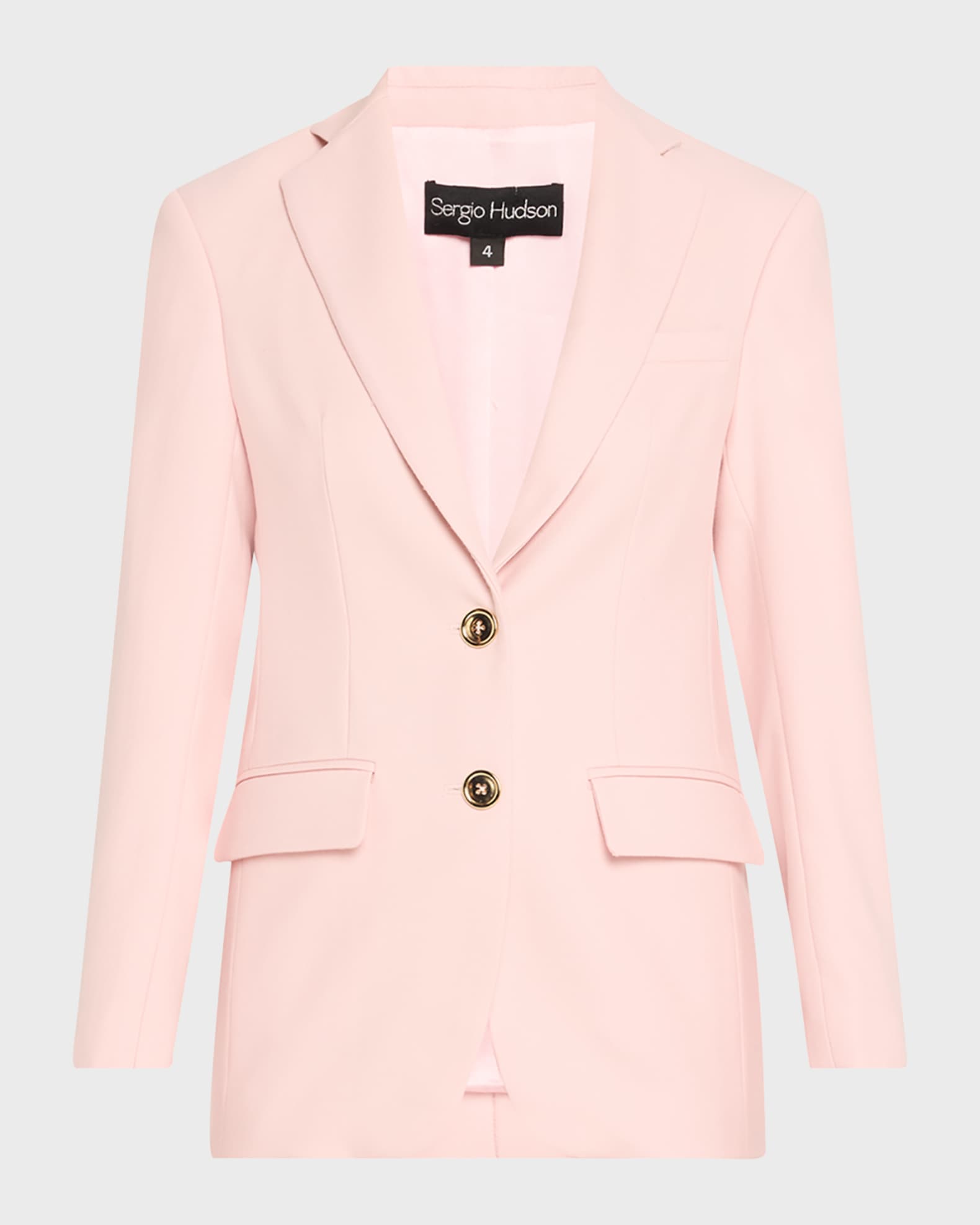 Single-Breasted Wool Blazer 0