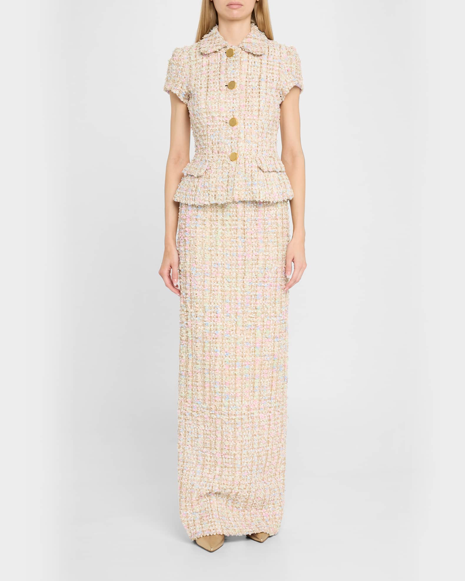 Tweed Maxi Skirt 1