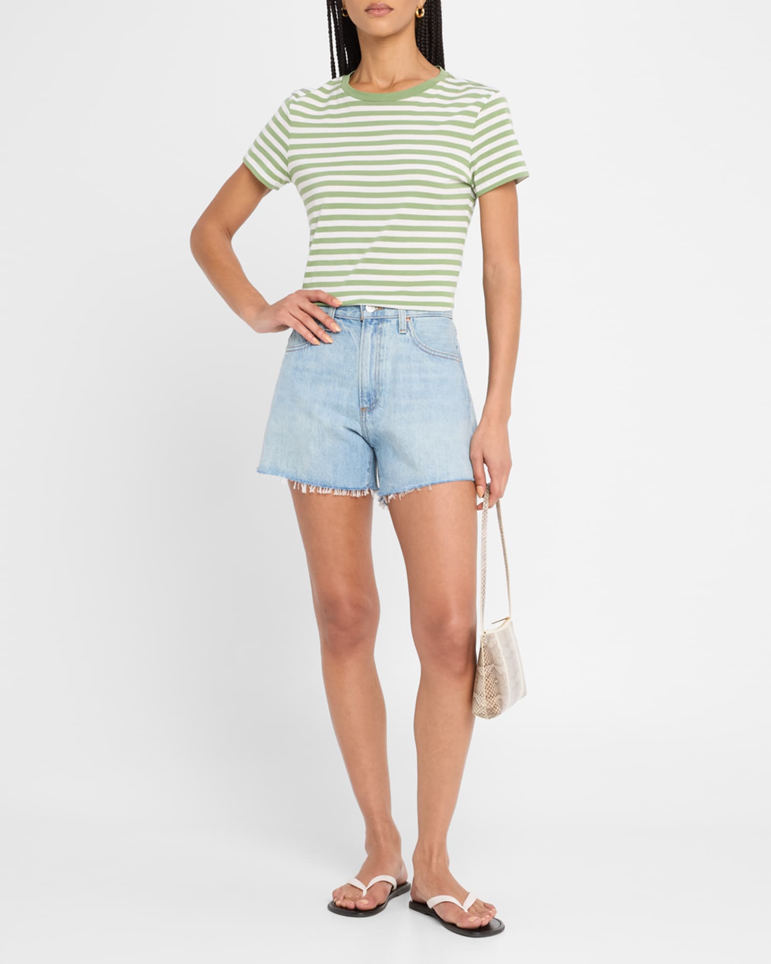 Archie Cut-Off Denim Shorts 1