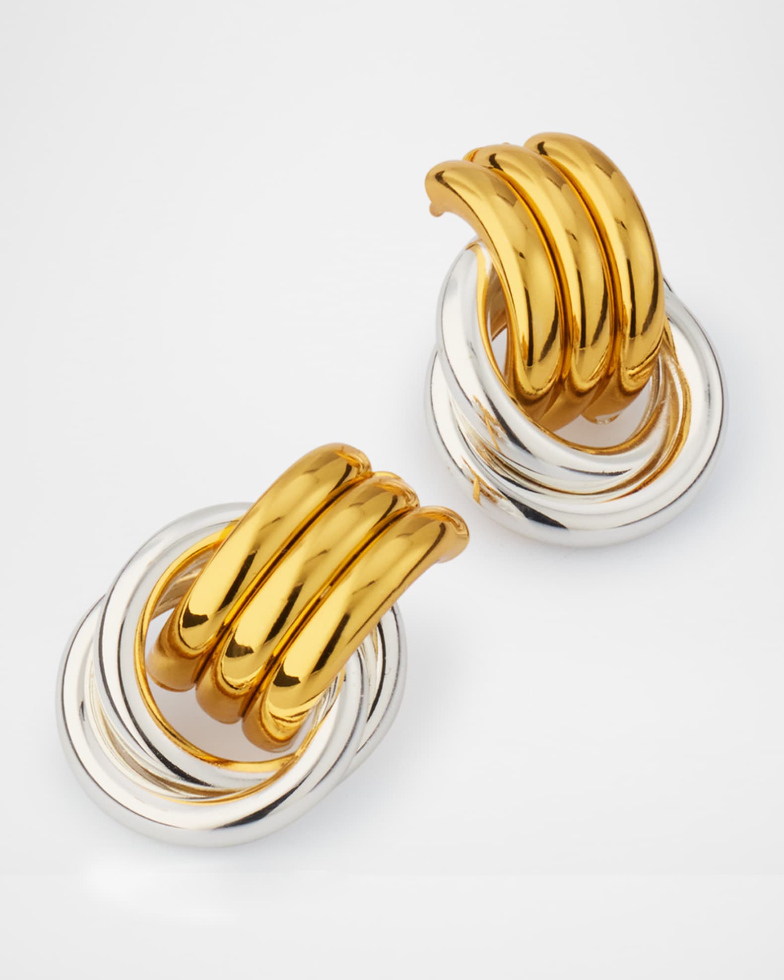 Two-Tone Double Knot Earrings