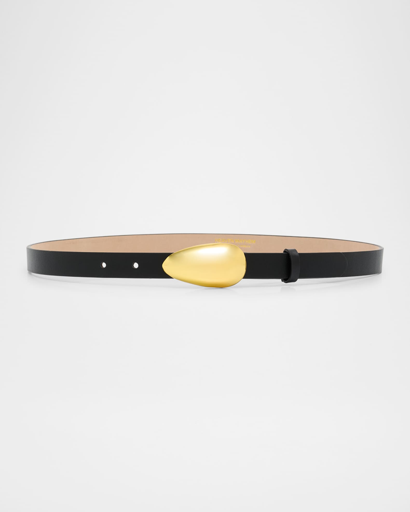 Bean Buckle Leather Belt 0