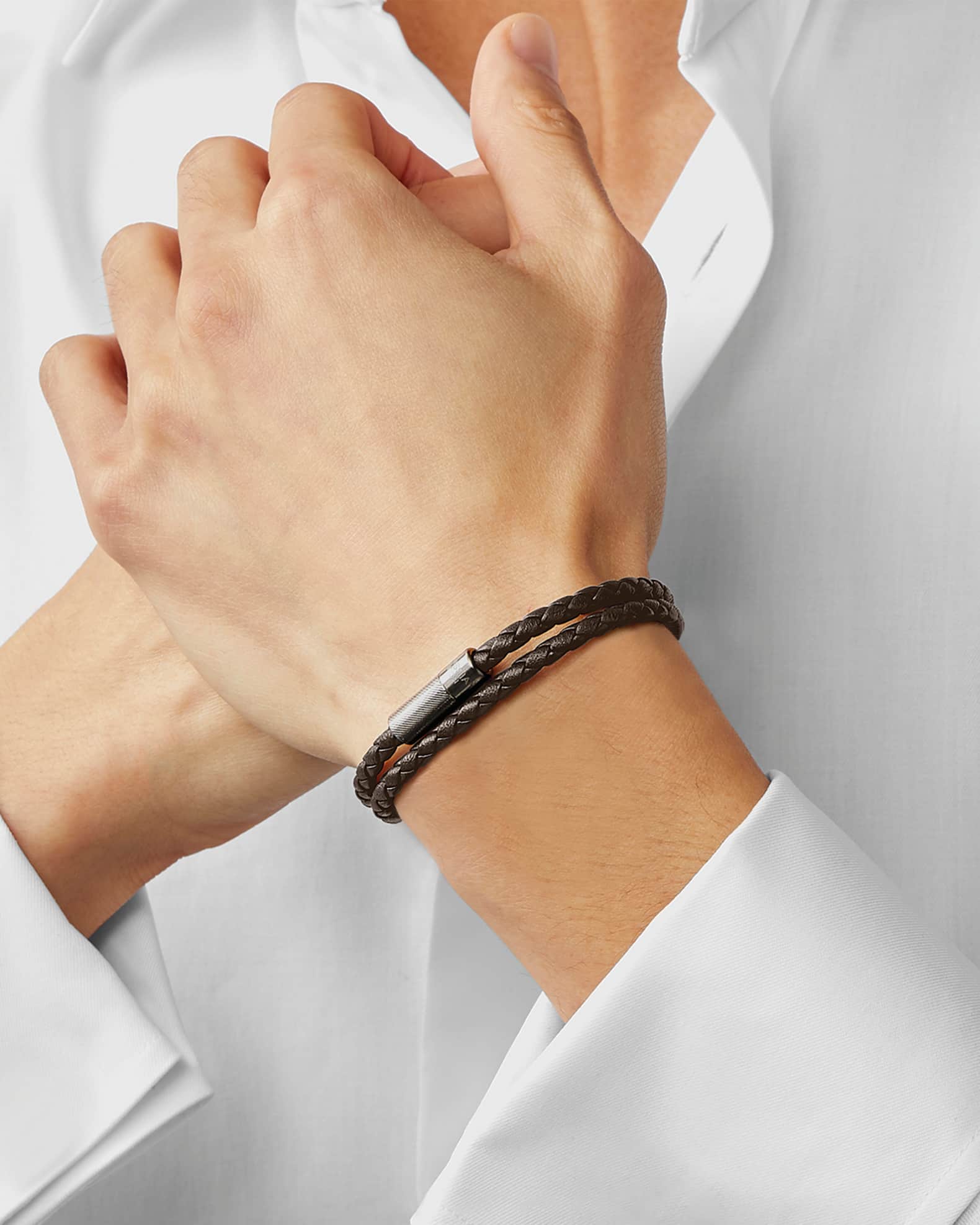 Men's Pop Rigato Leather Bracelet 1