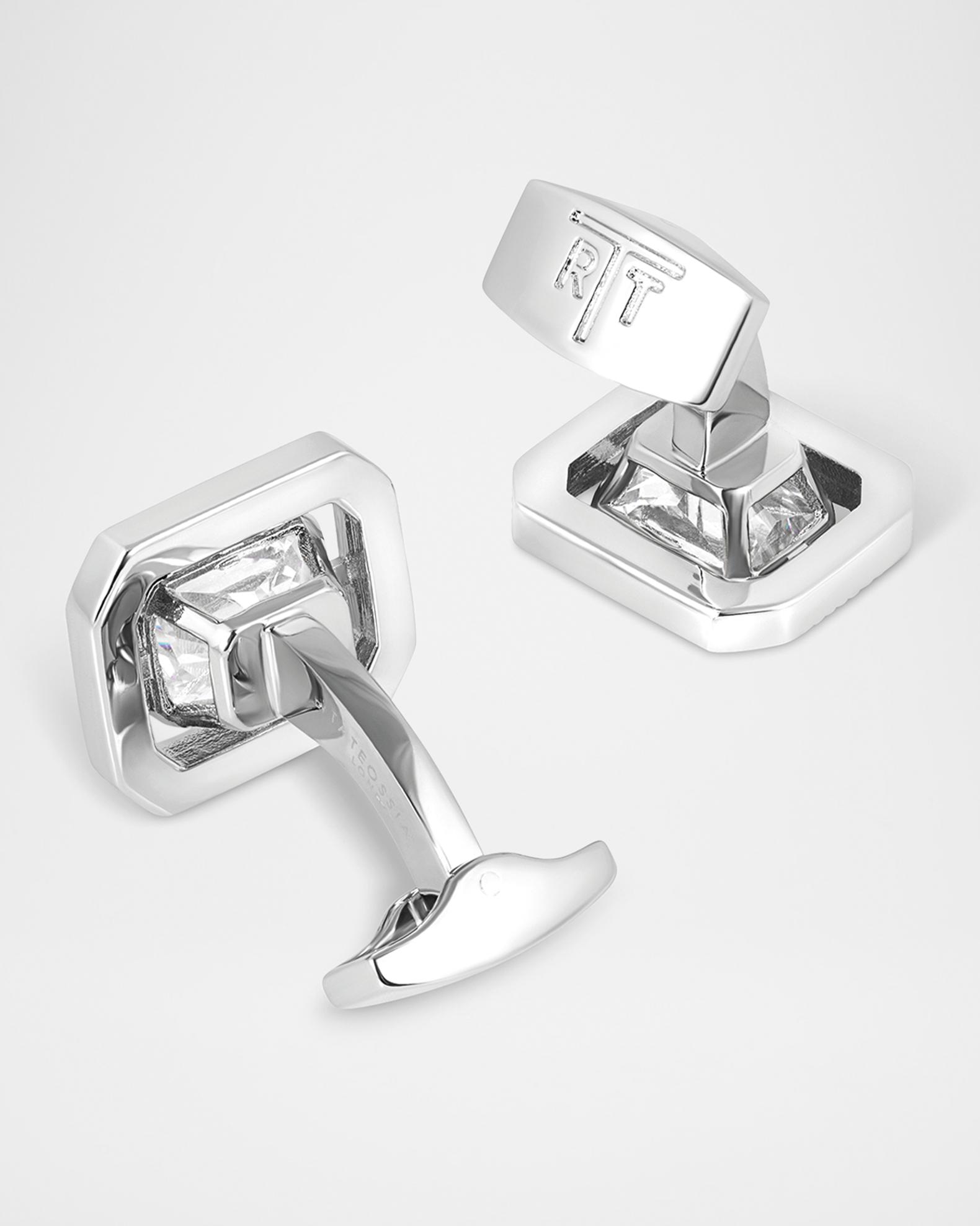 Tateossian Men's Rectangle Cubic Zirconia Cufflinks | Neiman Marcus