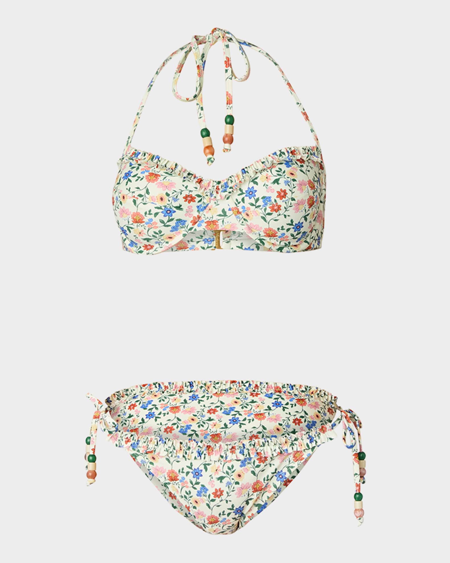 Shoshanna ruffle bikini top