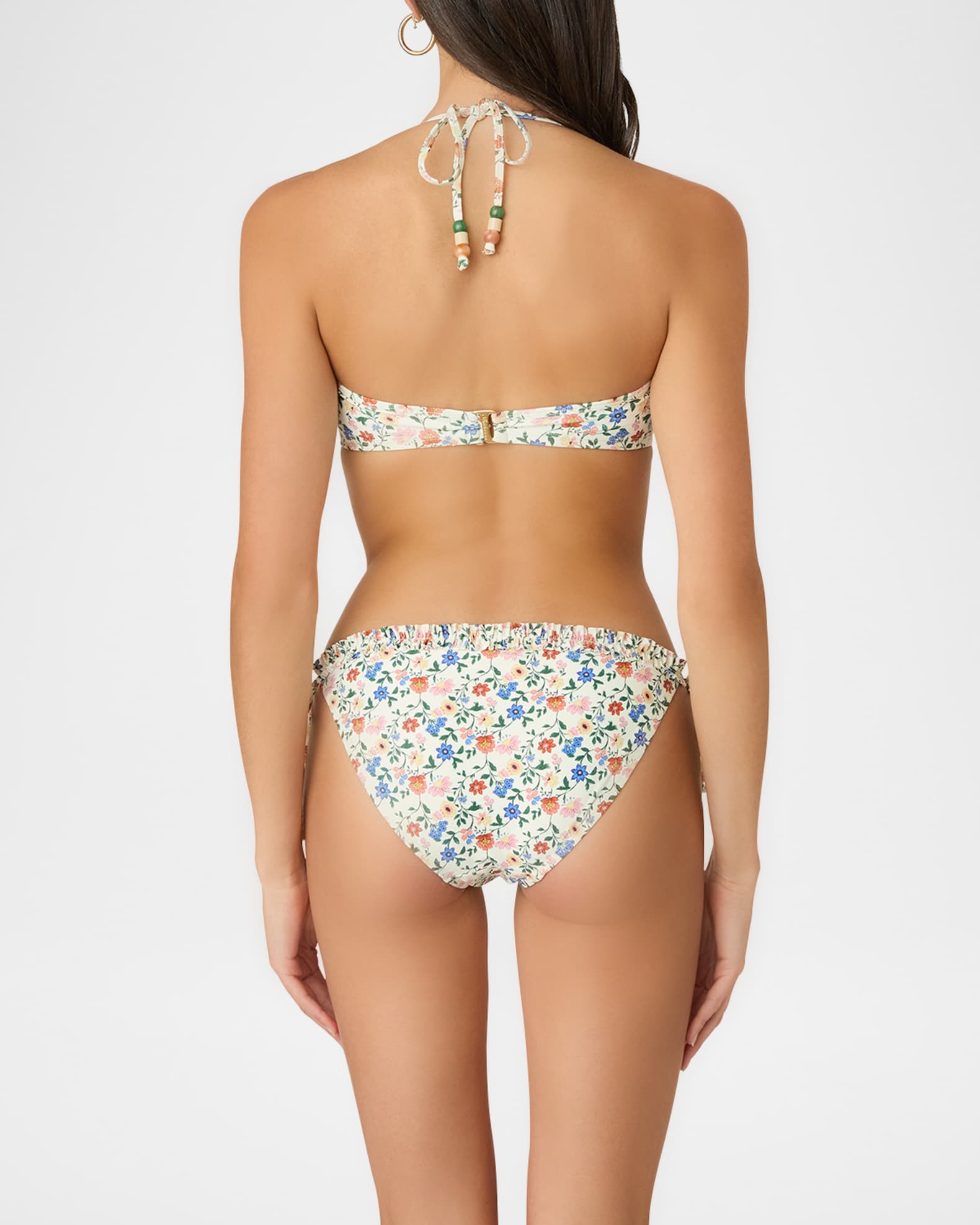 Floral Ruffle Bikini Bottoms