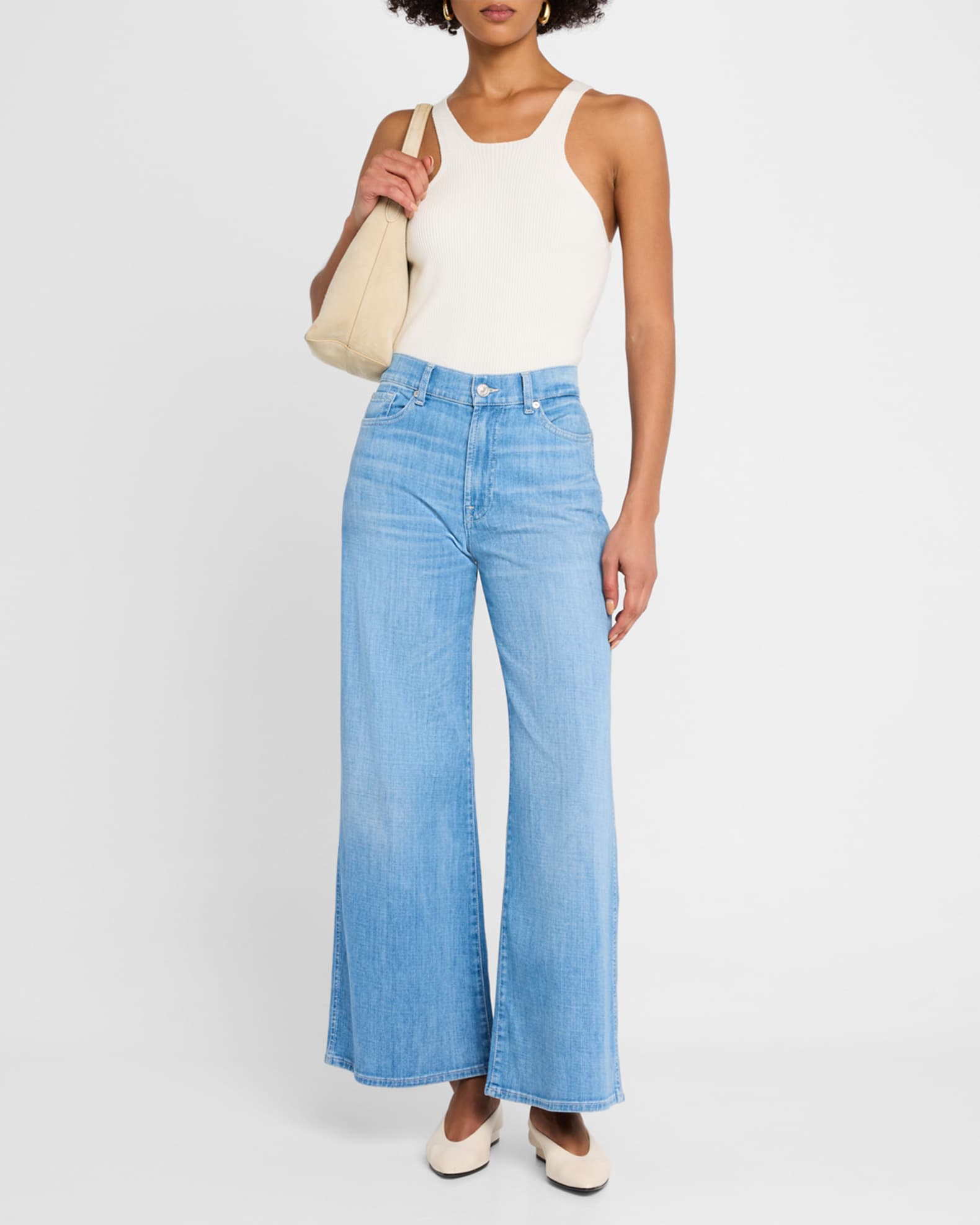 Lotta Wide-Leg Cropped Jeans 1