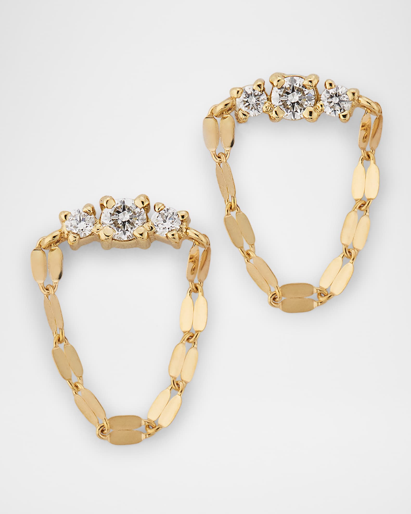 Solo Blake Draping Diamond Stud Earrings 0
