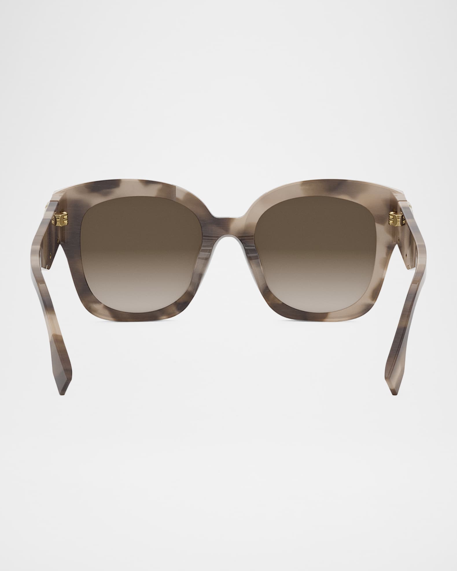 FENDI（フェンディ）ファースト サングラス FE40098I 01W FENDI First FE40098I 01W Black Square Sunglasses With Light