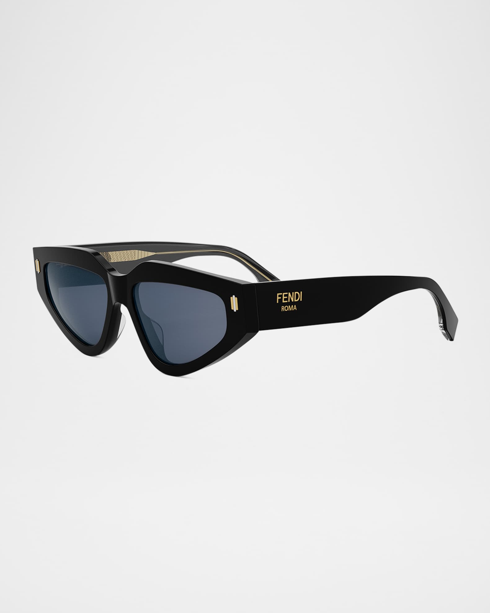 FENDI キャットアイフレムサンクラス FE40163I 01V Fendi Roma FE40163U 01V Sunglasses - US