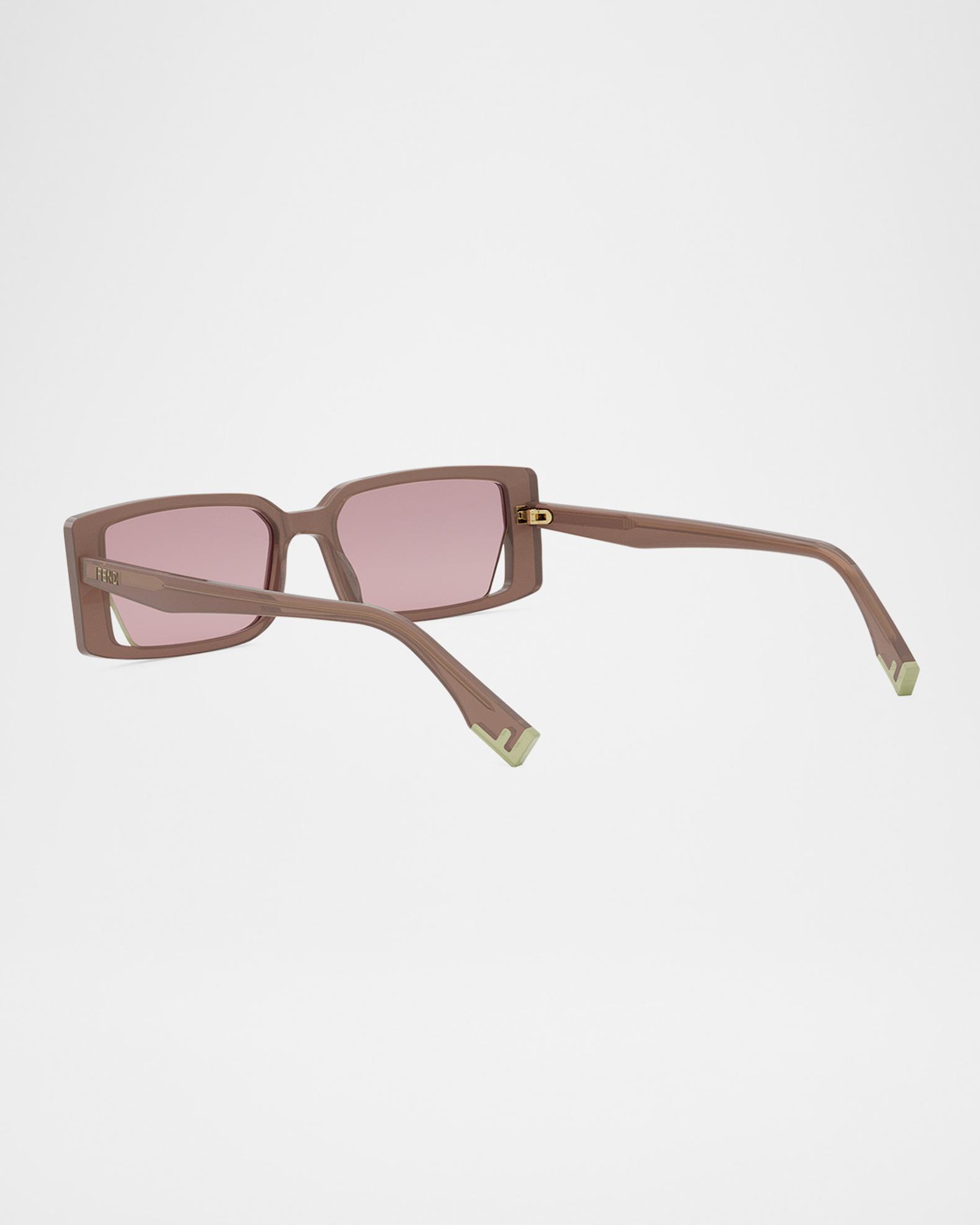 NEW Fendi FE40164I Way Brown Rectangular Slim Sunglasses Fendi FE40144I Sunglasses – Lux Eyewear main image 2