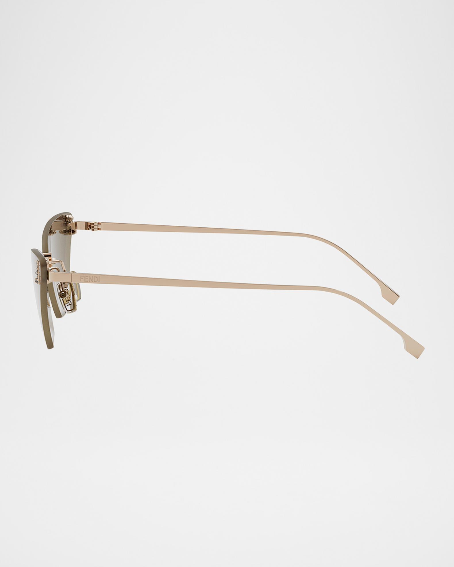 Fendi FE4160US Cat-Eye Crystalized Logo Sunglasses | Neiman 