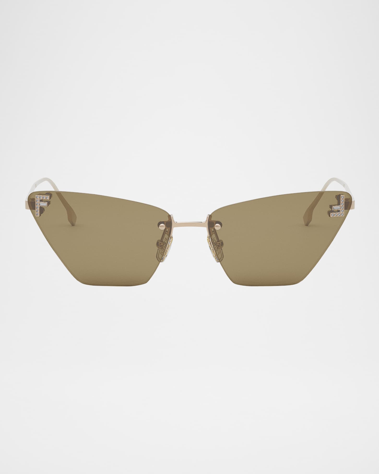 FE4160US Cat-Eye Crystalized Logo Sunglasses 0