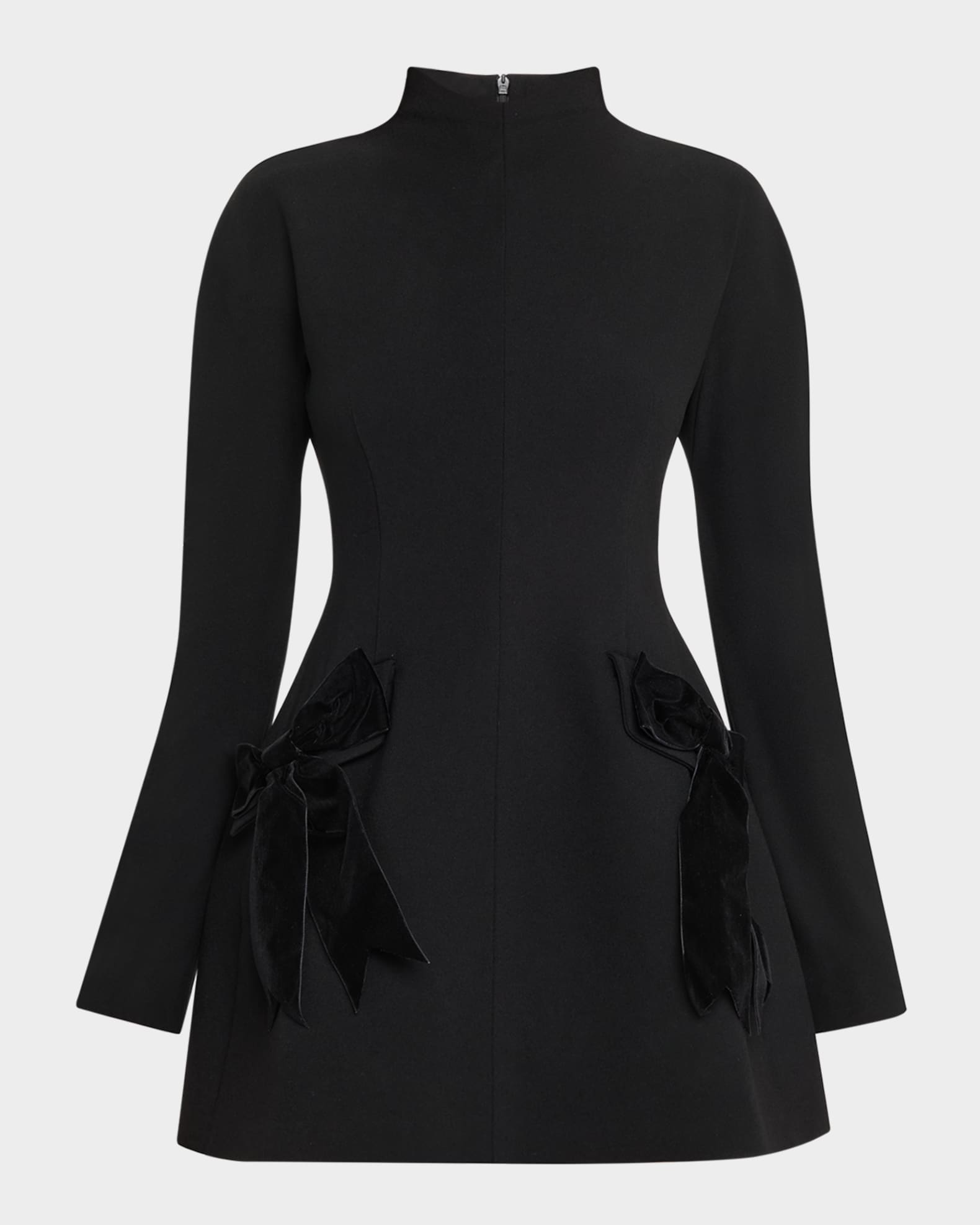 Noir Long-Sleeve Mini Dress 0