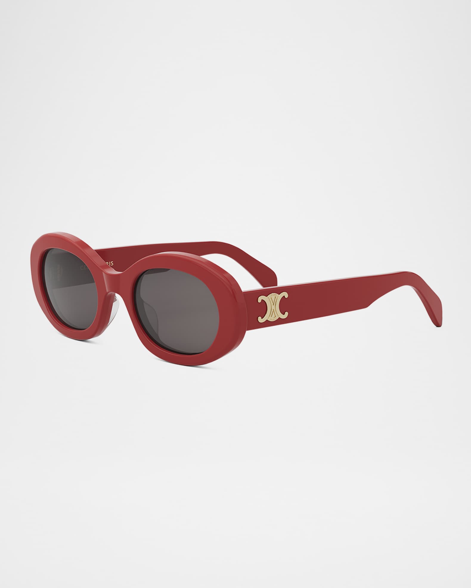 Celine Triomphe Oval Sunglasses | Neiman Marcus