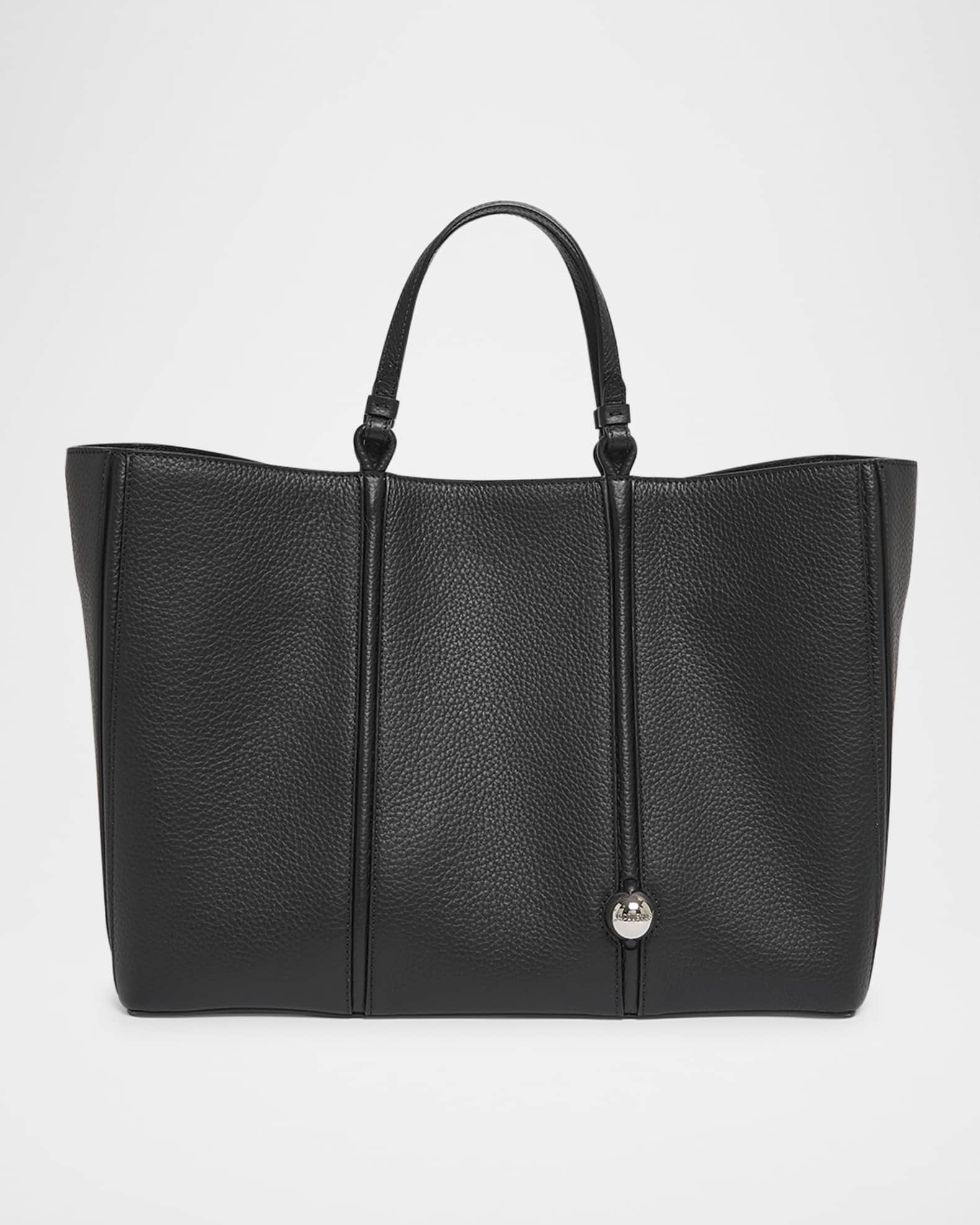 トートバッグ JACQUEMUS Women Bags 93464 21H213BA0073000 92237 Black Jacquemus Le Marino Leather Shopper Tote Bag | Neiman Marcus