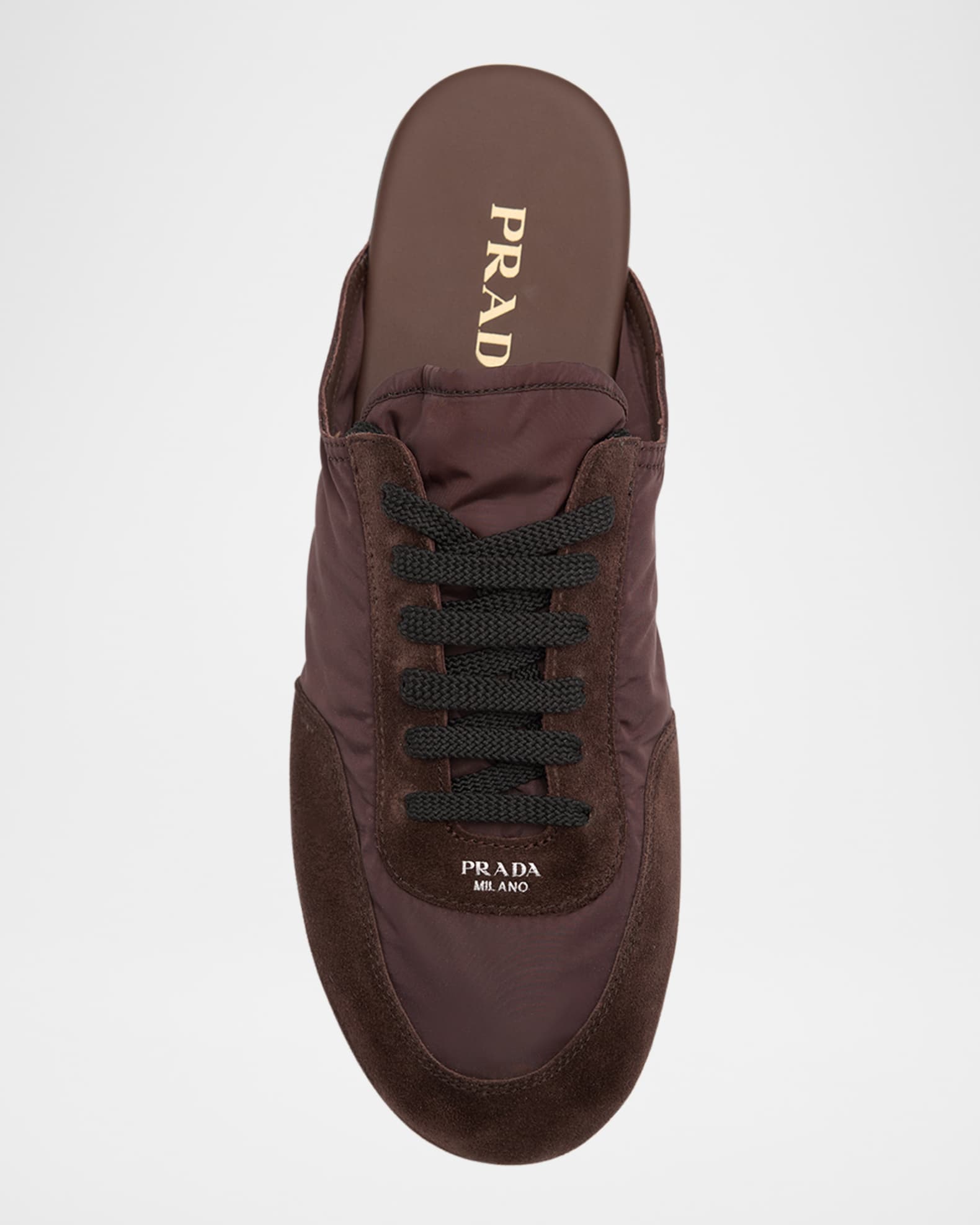 PRADA Collapse Re-Nylon スエード 伸縮性のあるスニーカー 希少】PRADA Collapse Re-Nylon スエードトリム スニーカー