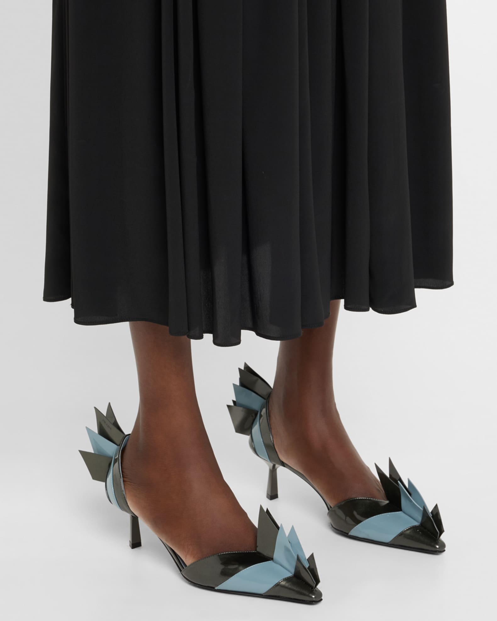 Modellerie d'Orsay Spike Bicolor Leather Pumps 1