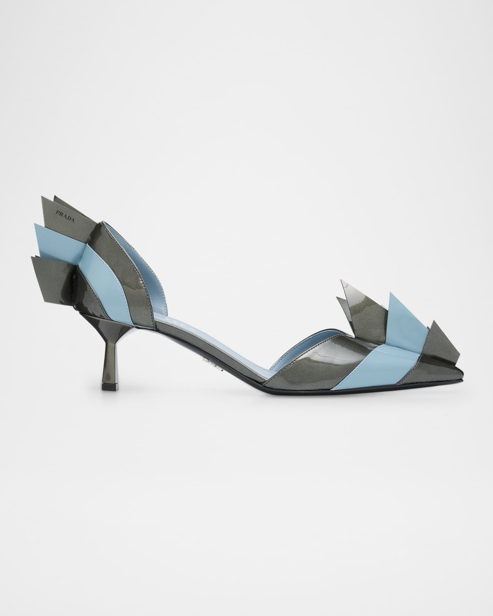 Modellerie d'Orsay Spike Bicolor Leather Pumps 0