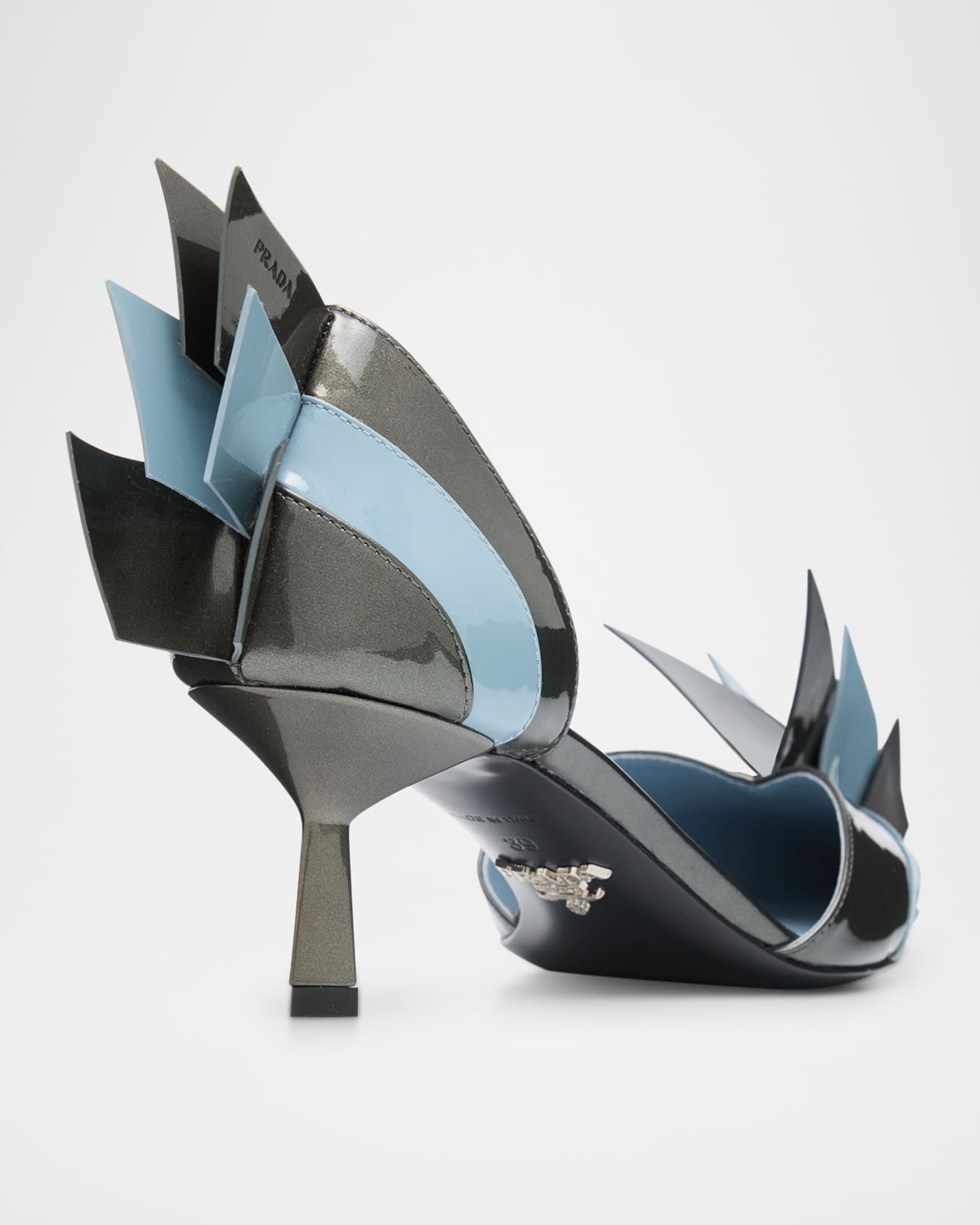 スポーツストア Prada Modellerie d'Orsay Spike Bicolor Leather Pumps 靴